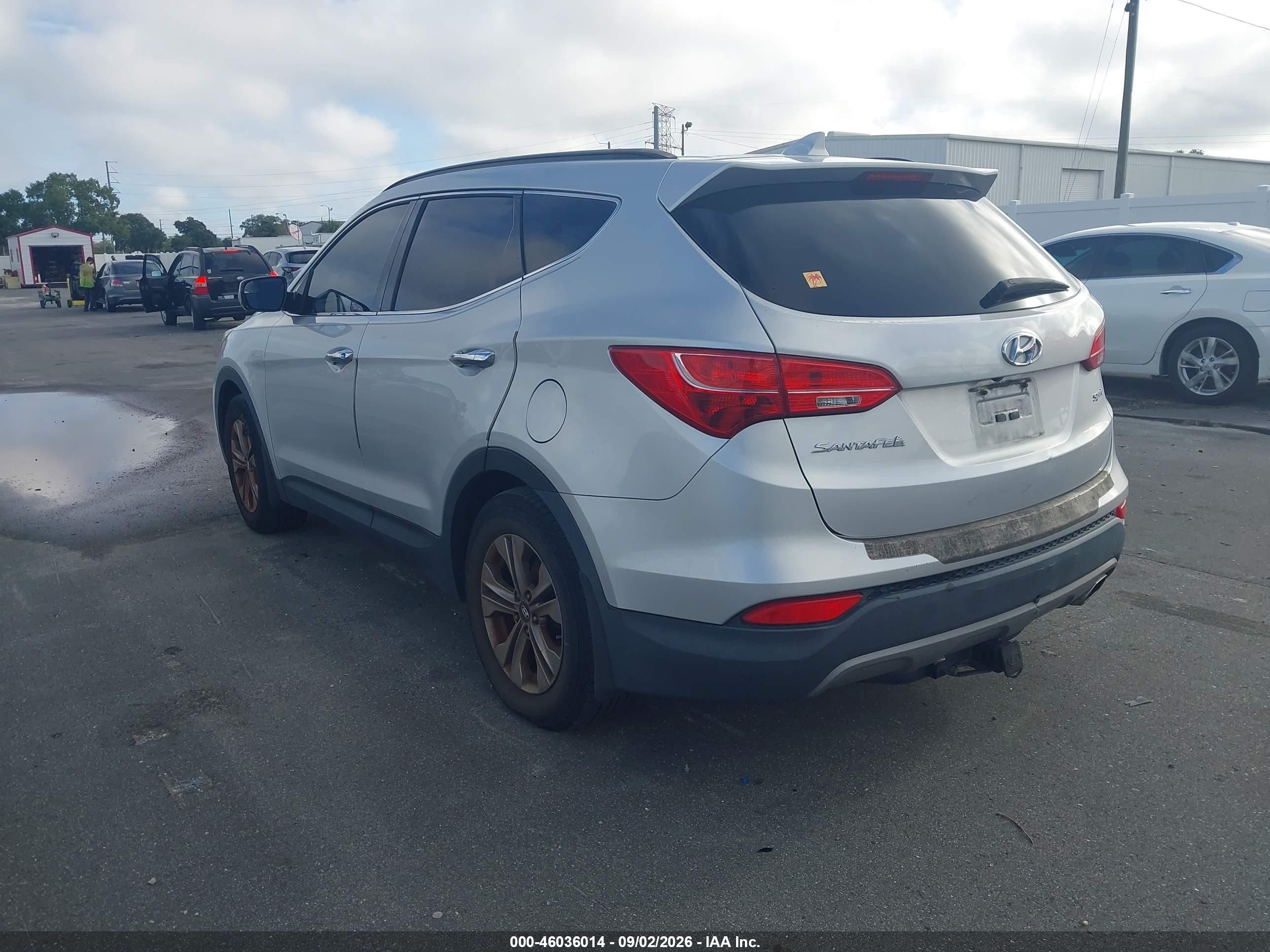 2015 Hyundai Santa Fe Sport 2.4l Серебряный vin: 5XYZU3LB1FG289273