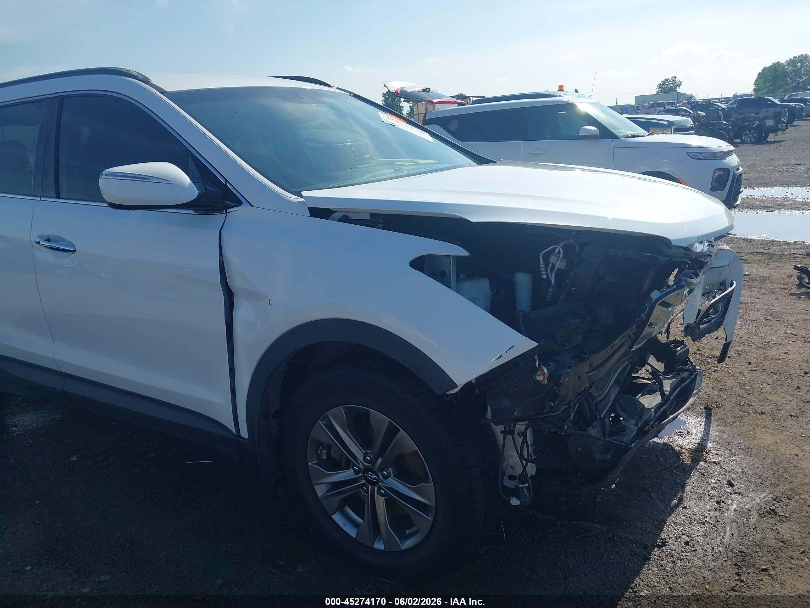 2015 Hyundai Santa Fe Sport 2.4l White vin: 5XYZU3LB1FG295218