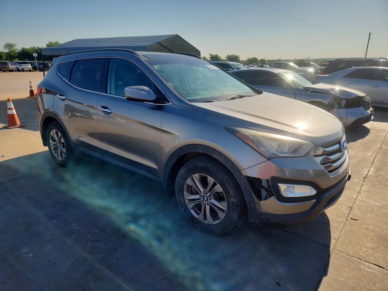 2015 Hyundai Santa Fe Sport 2.4l Gray vin: 5XYZU3LB1FG298183