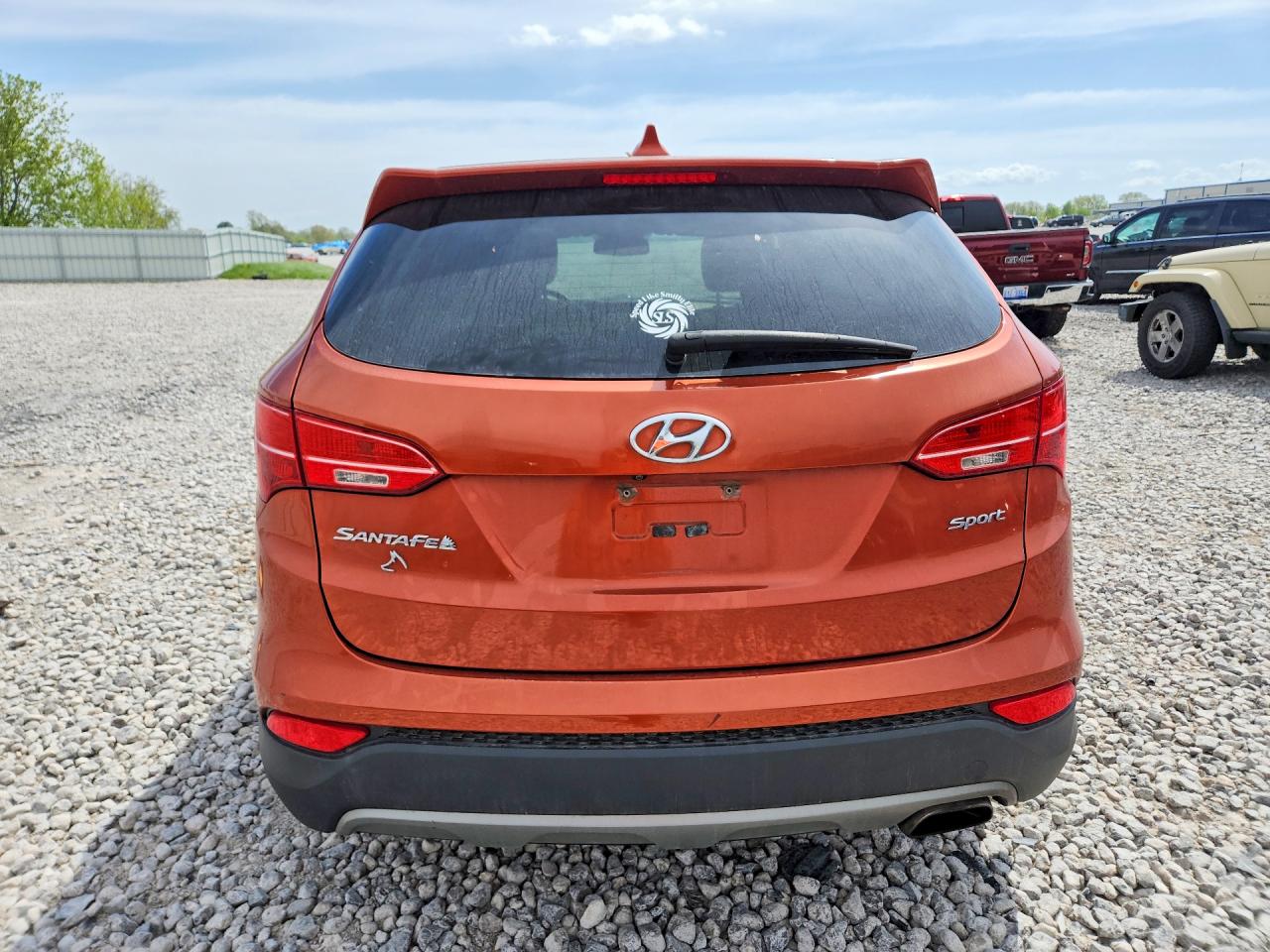 2013 Hyundai Santa Fe Sport 2.4l Orange vin: 5XYZU3LB2DG021278