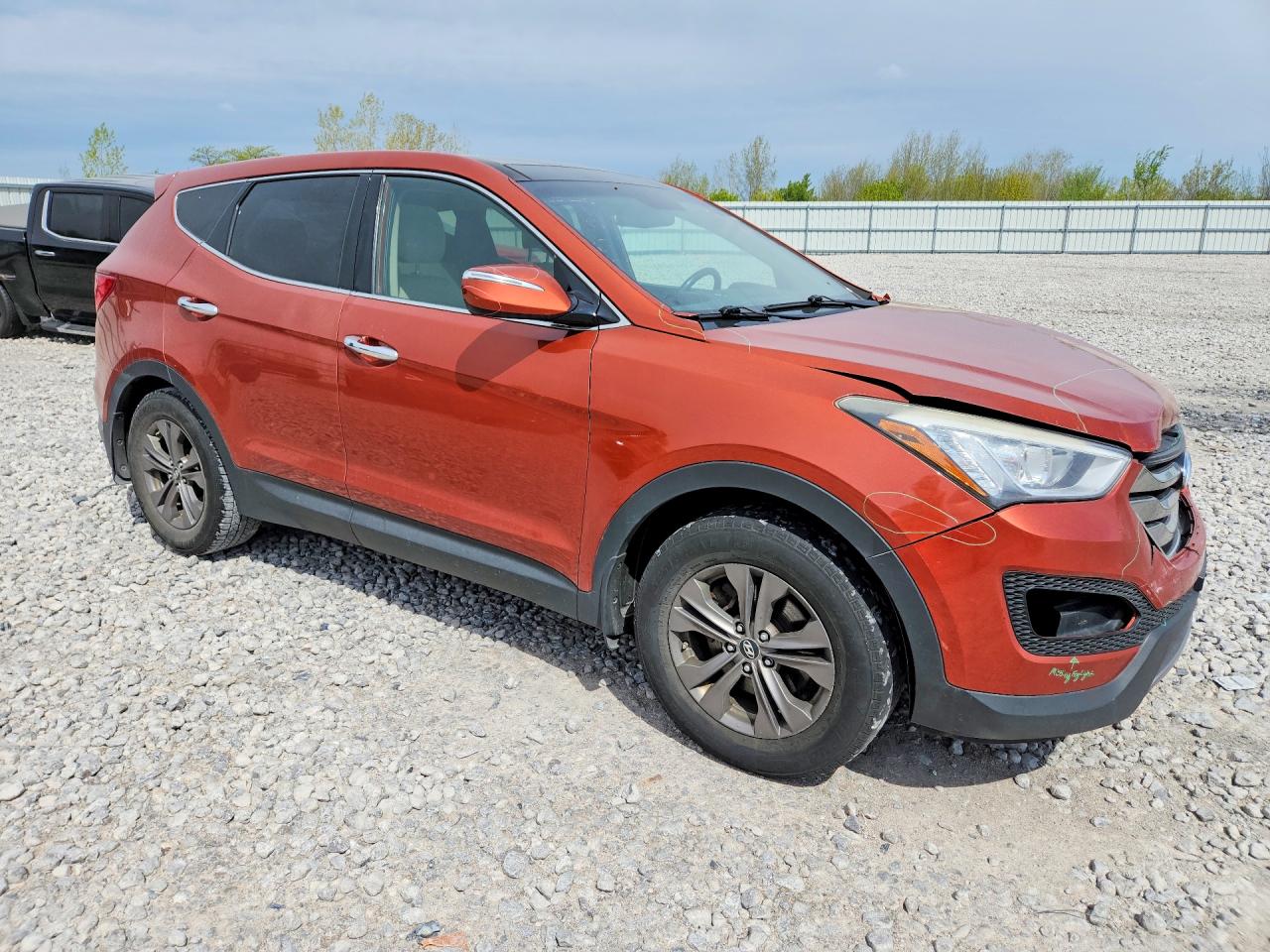 2013 Hyundai Santa Fe Sport 2.4l Orange vin: 5XYZU3LB2DG021278