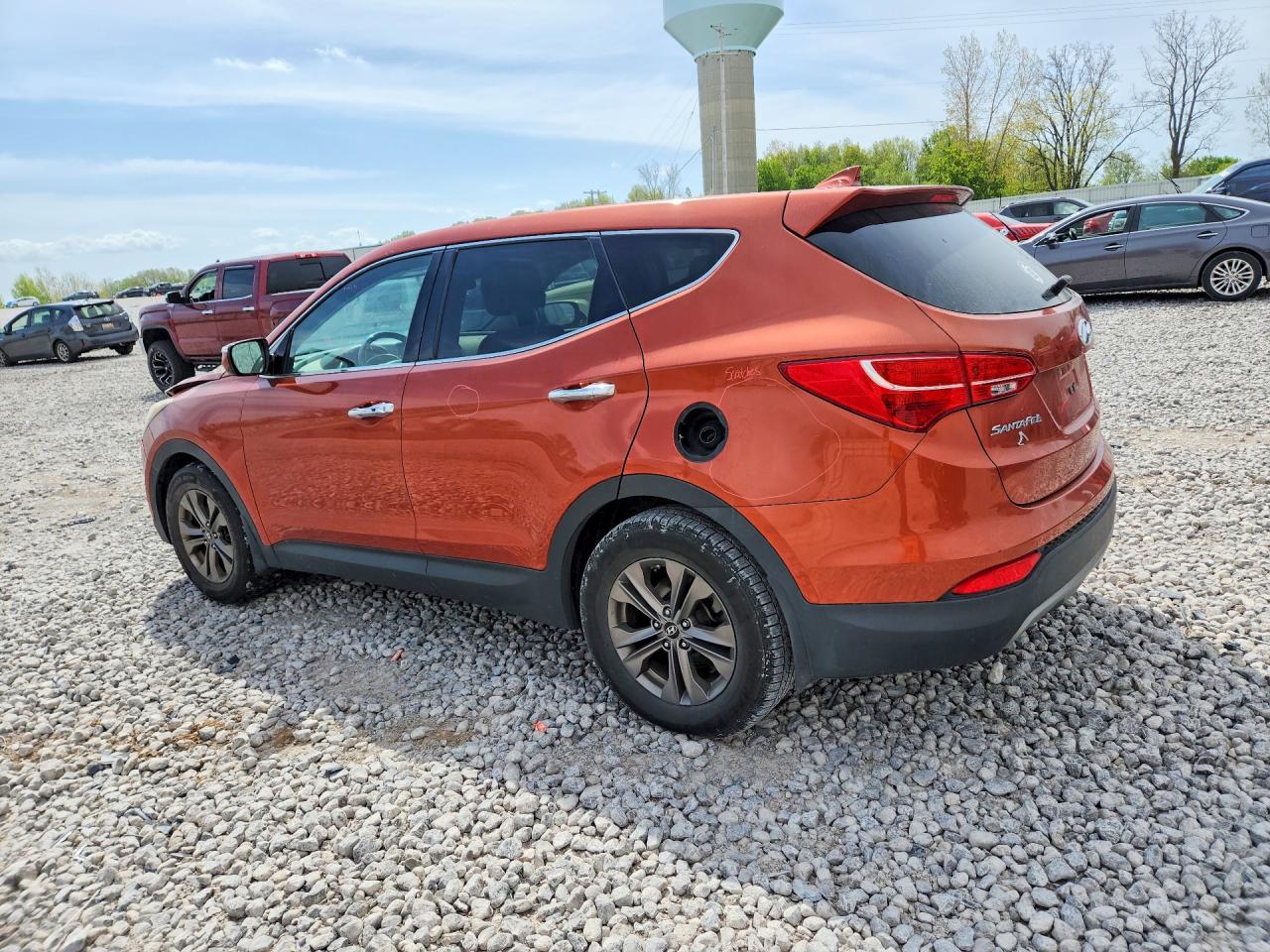 2013 Hyundai Santa Fe Sport 2.4l Orange vin: 5XYZU3LB2DG021278