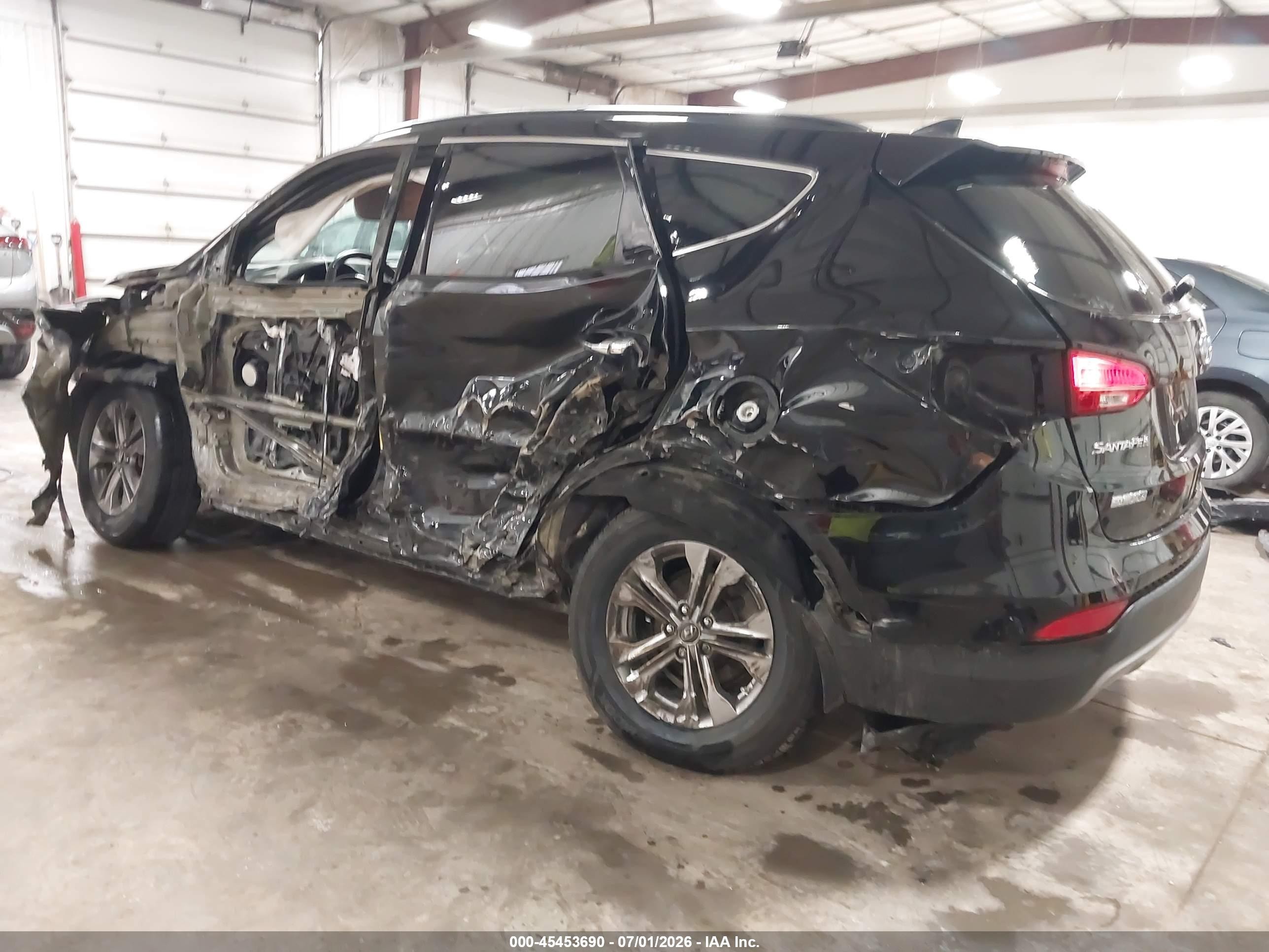 2013 Hyundai Santa Fe Sport Black vin: 5XYZU3LB2DG027050