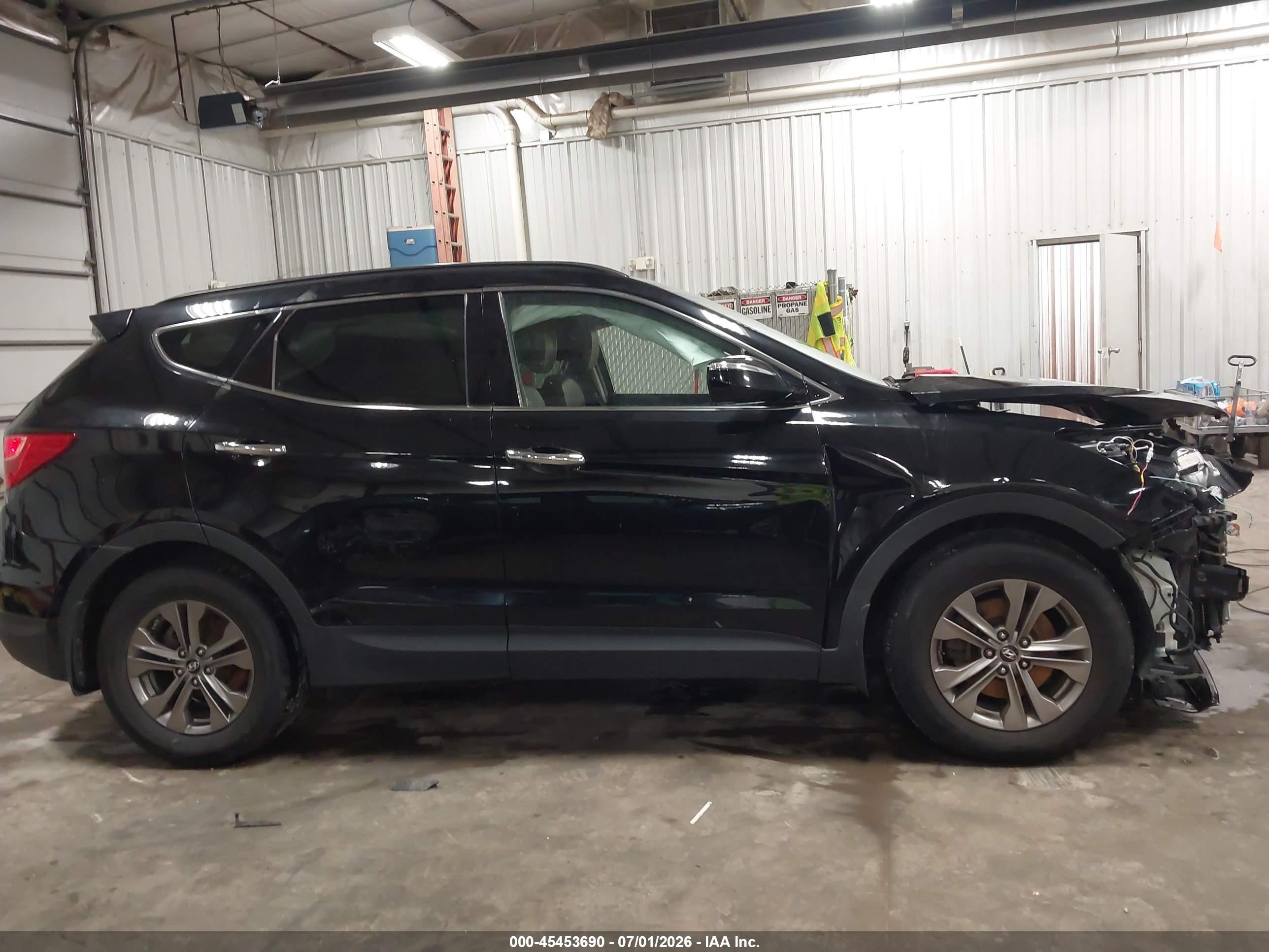 2013 Hyundai Santa Fe Sport Black vin: 5XYZU3LB2DG027050