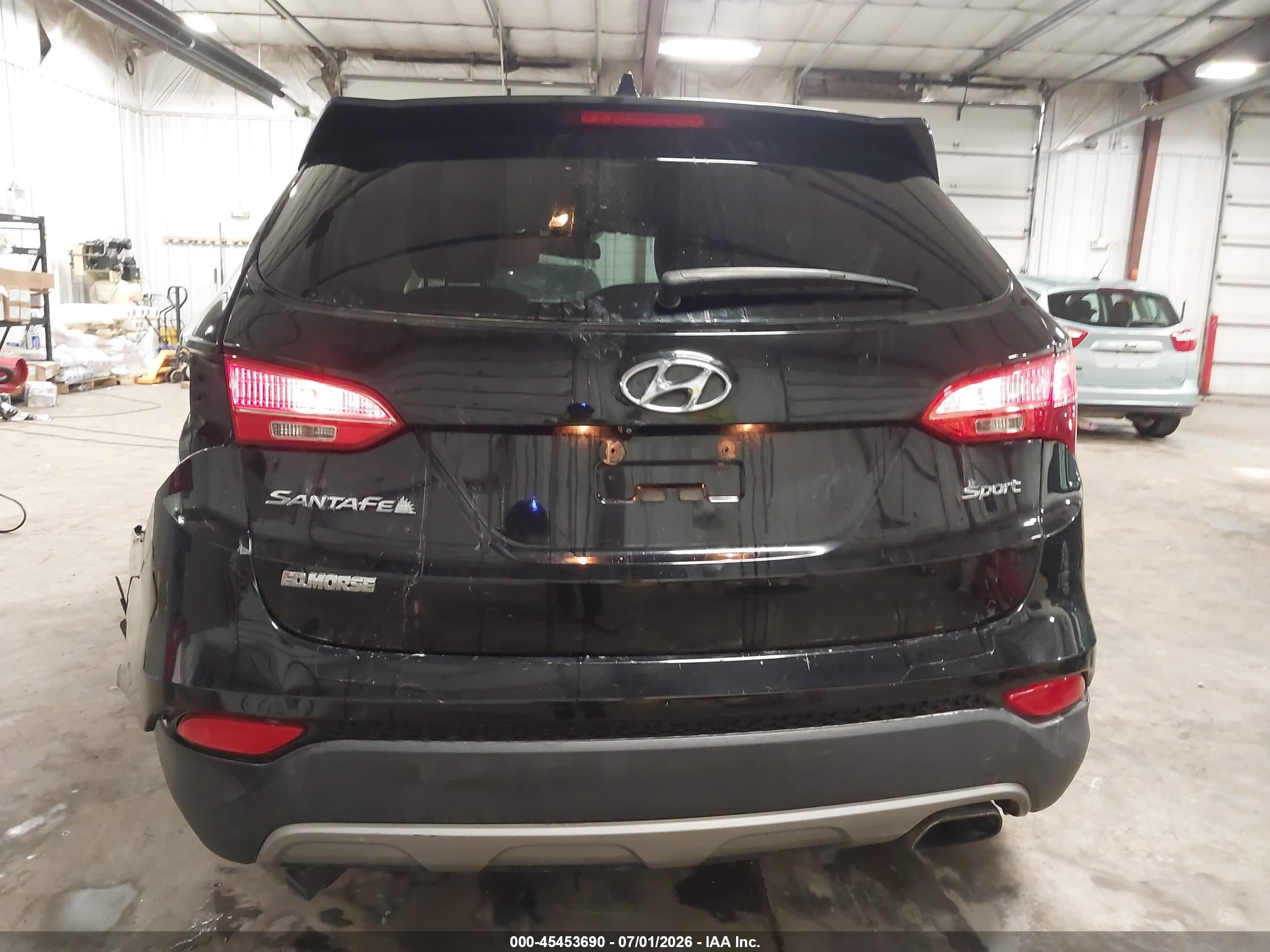2013 Hyundai Santa Fe Sport Black vin: 5XYZU3LB2DG027050