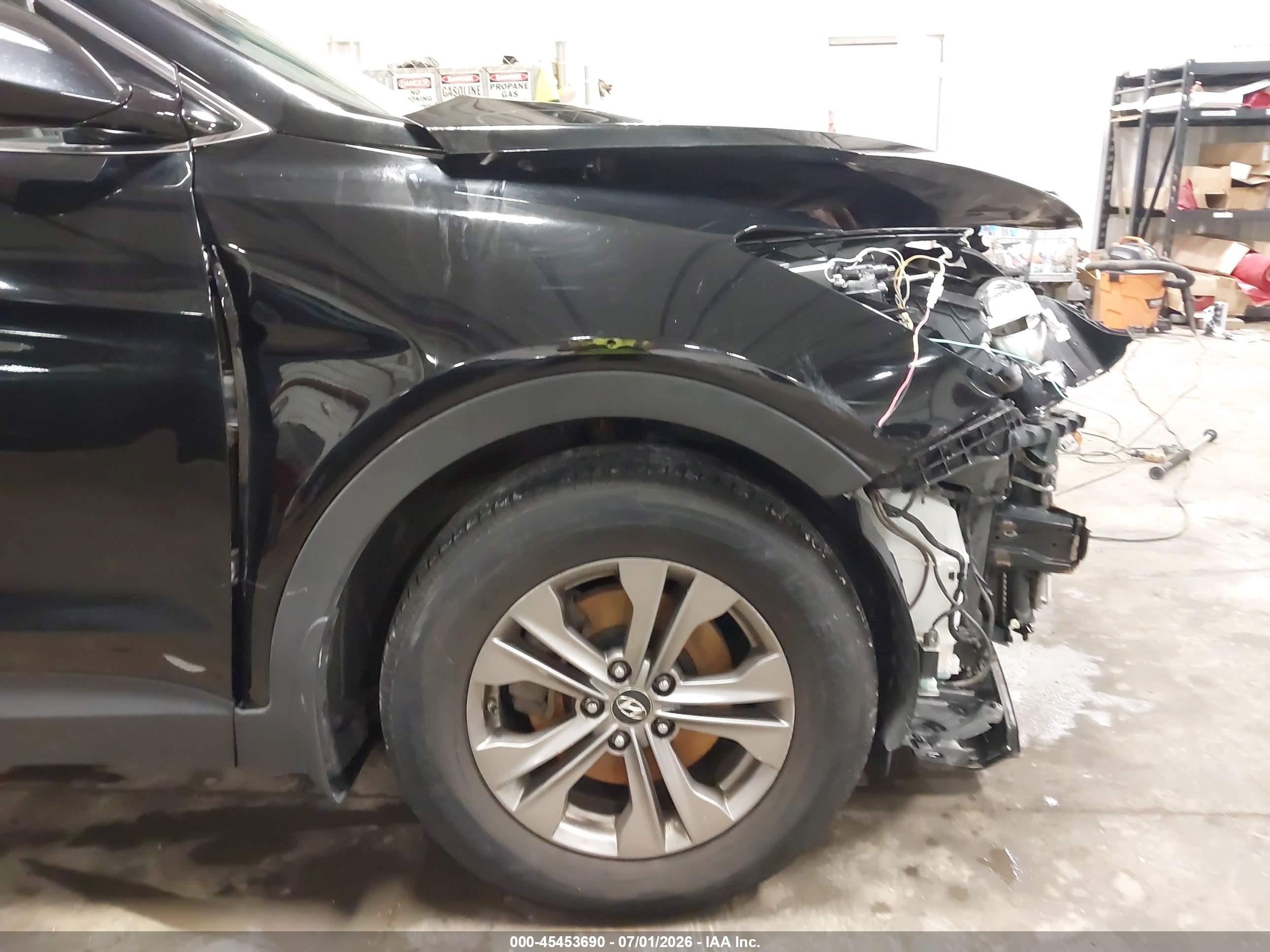 2013 Hyundai Santa Fe Sport Black vin: 5XYZU3LB2DG027050