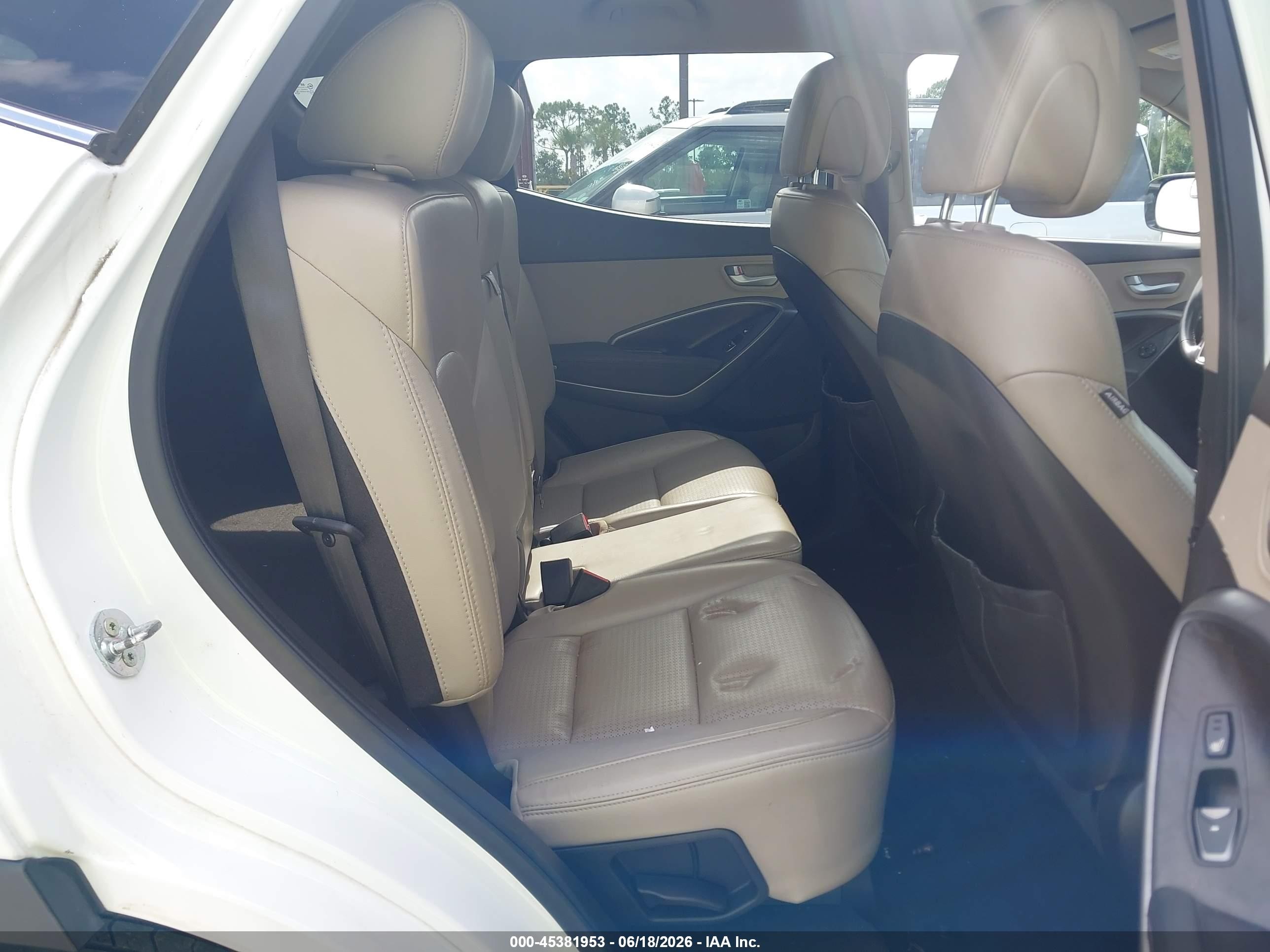 2013 Hyundai Santa Fe Sport Белый vin: 5XYZU3LB2DG029087