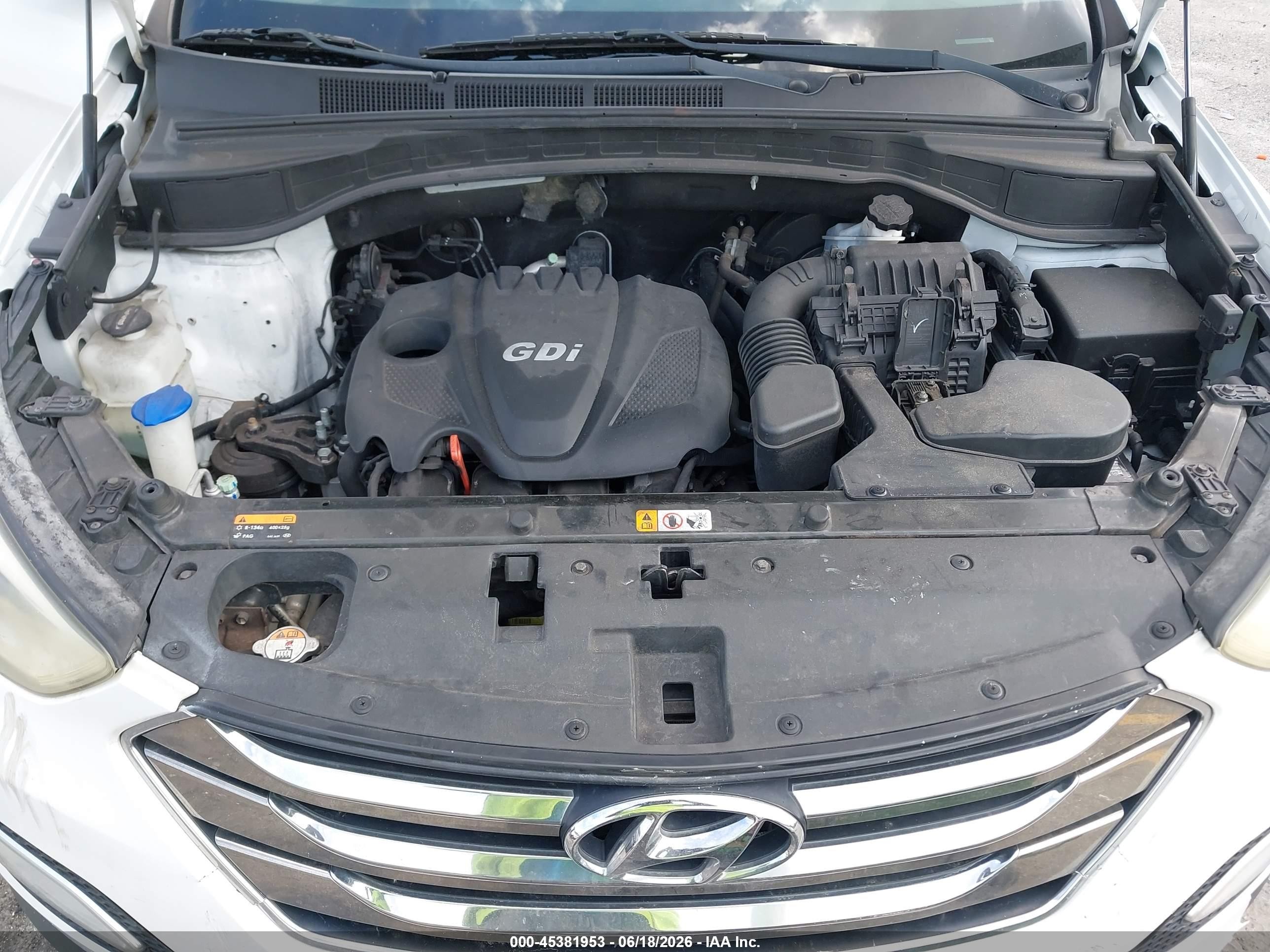 2013 Hyundai Santa Fe Sport Белый vin: 5XYZU3LB2DG029087
