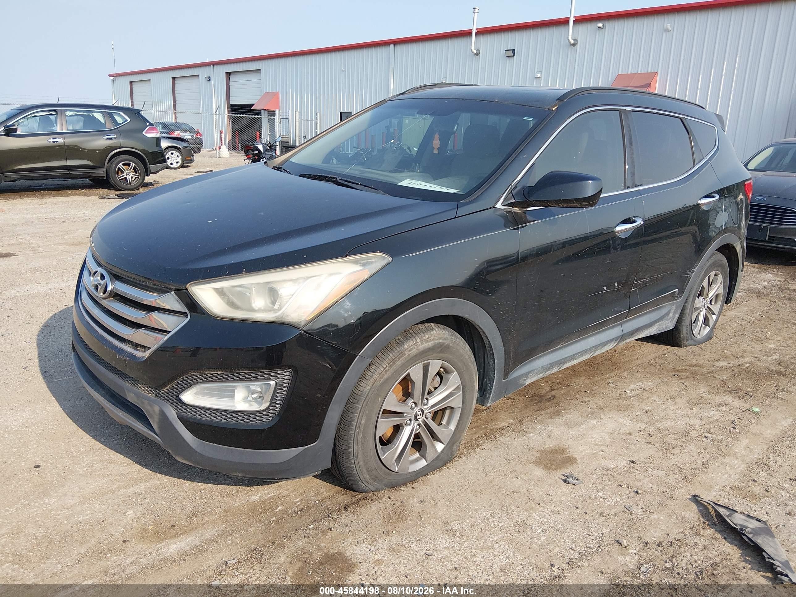 2013 Hyundai Santa Fe Sport Черный vin: 5XYZU3LB2DG038355