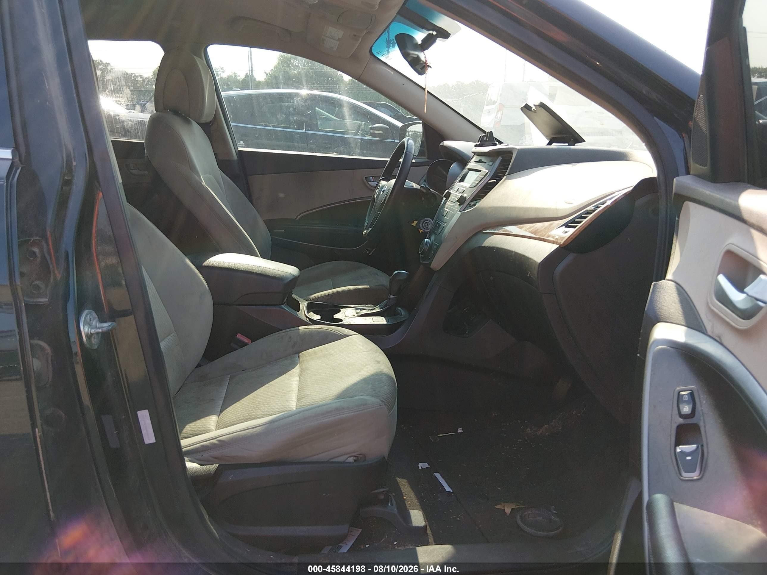 2013 Hyundai Santa Fe Sport Черный vin: 5XYZU3LB2DG038355