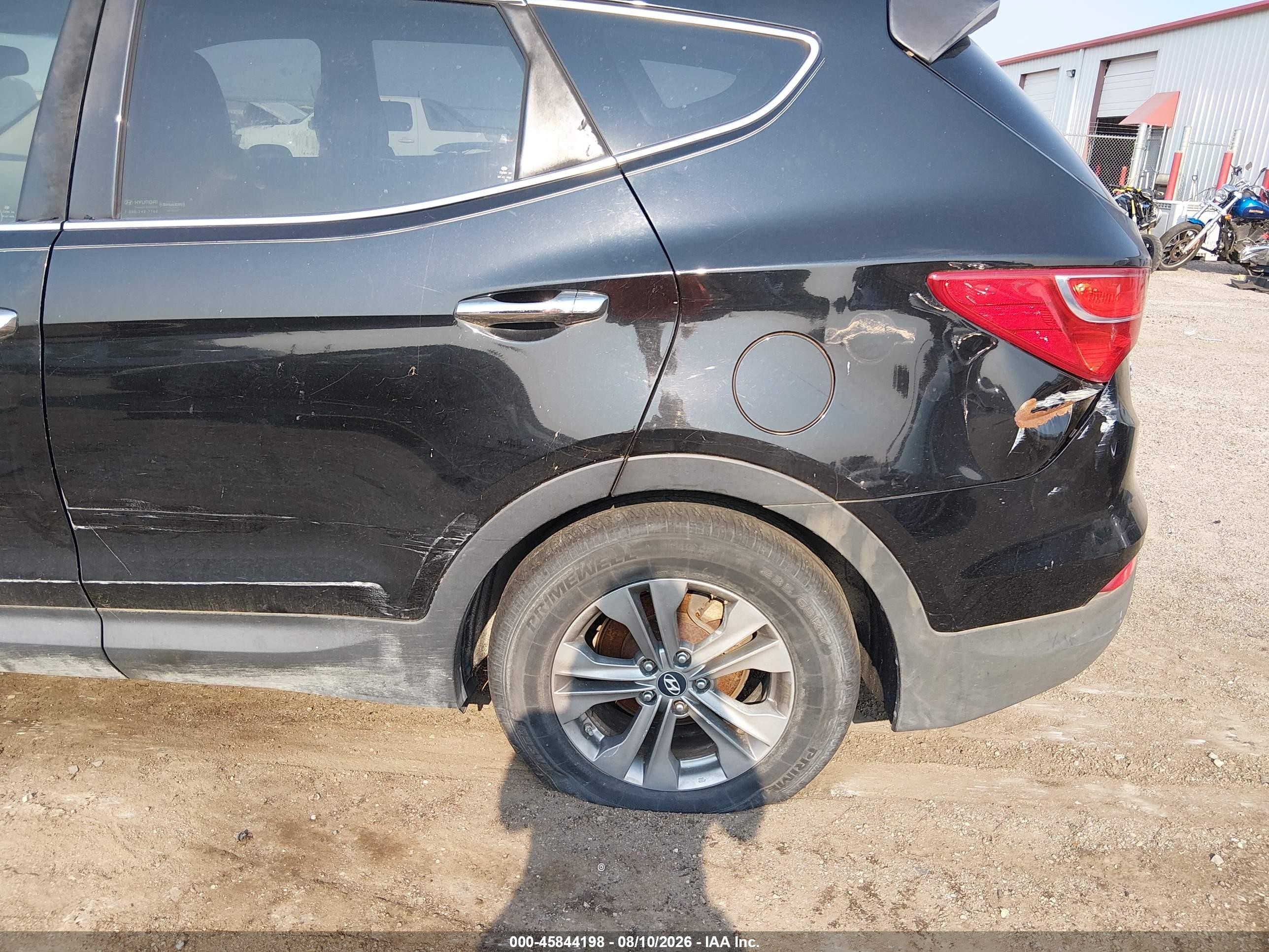 2013 Hyundai Santa Fe Sport Черный vin: 5XYZU3LB2DG038355