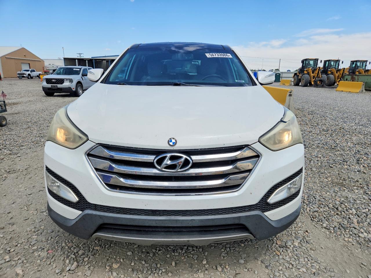 2013 Hyundai Santa Fe Sport 2.4l White vin: 5XYZU3LB2DG040011