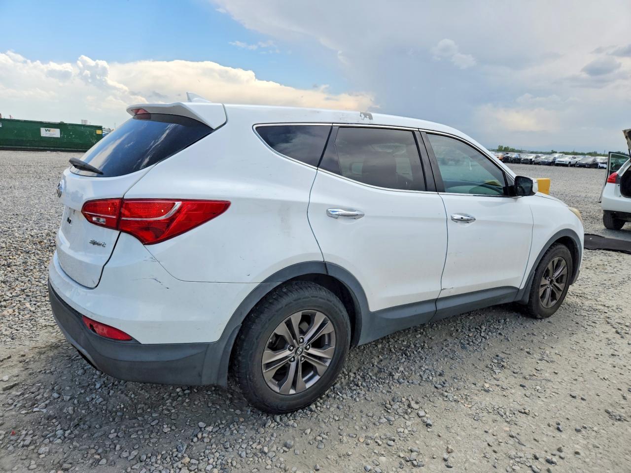 2013 Hyundai Santa Fe Sport 2.4l White vin: 5XYZU3LB2DG040011