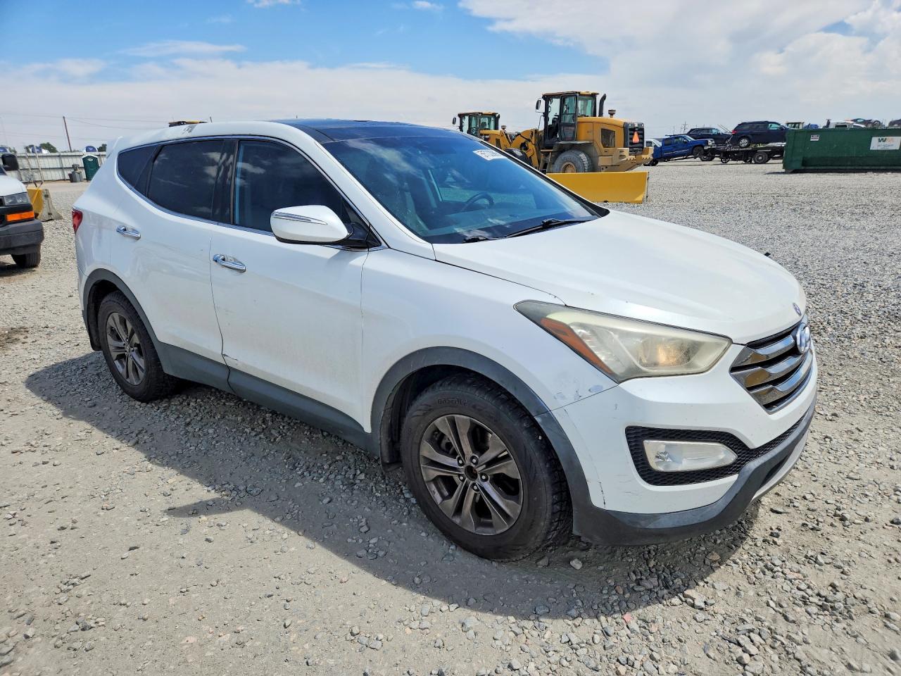 2013 Hyundai Santa Fe Sport 2.4l White vin: 5XYZU3LB2DG040011