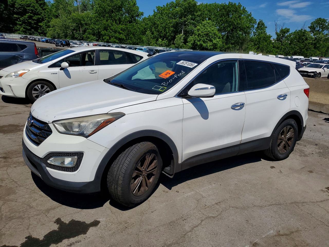 2013 Hyundai Santa Fe Белый vin: 5XYZU3LB2DG051199