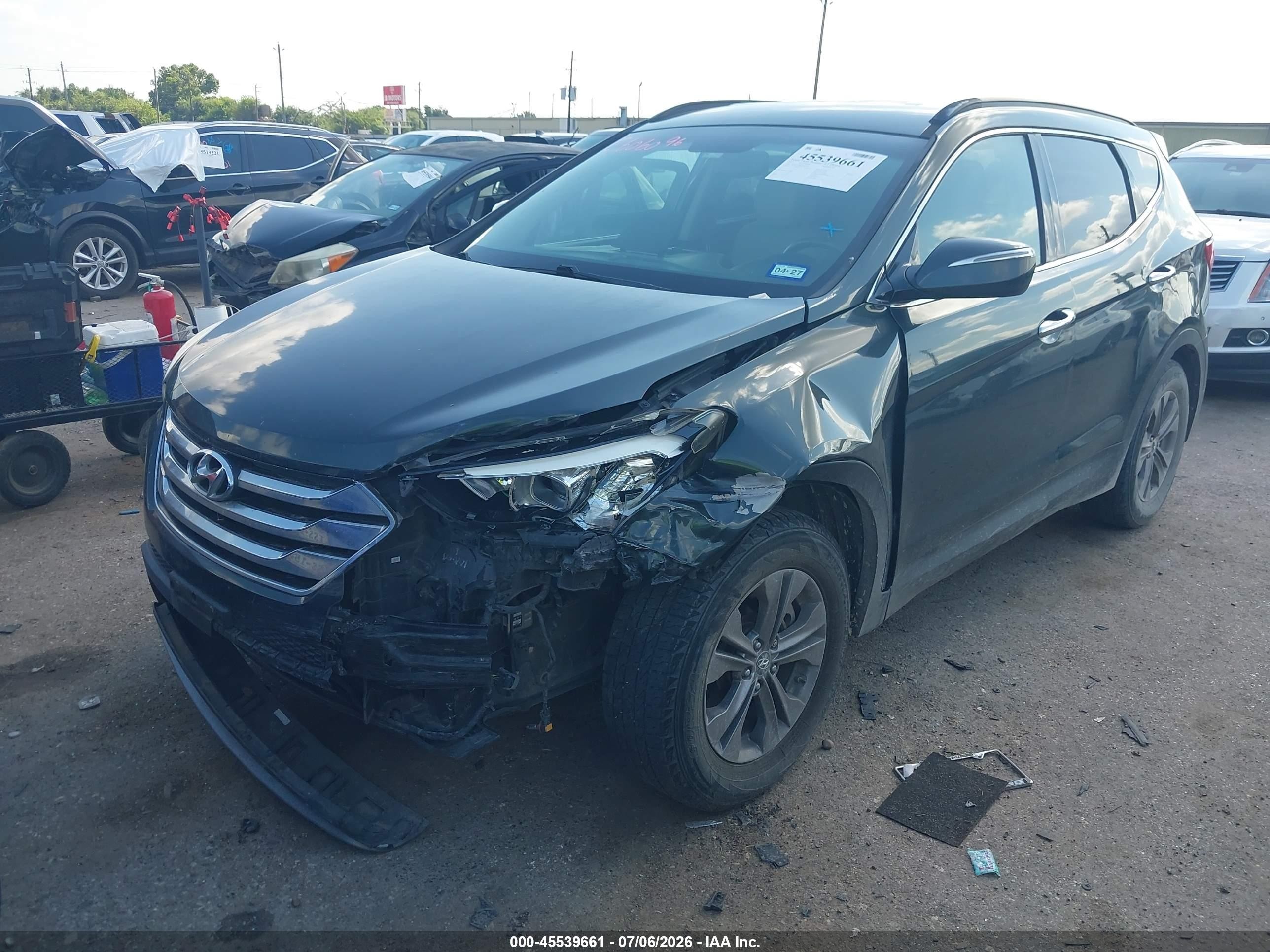 2013 Hyundai Santa Fe Sport Серый vin: 5XYZU3LB2DG052515