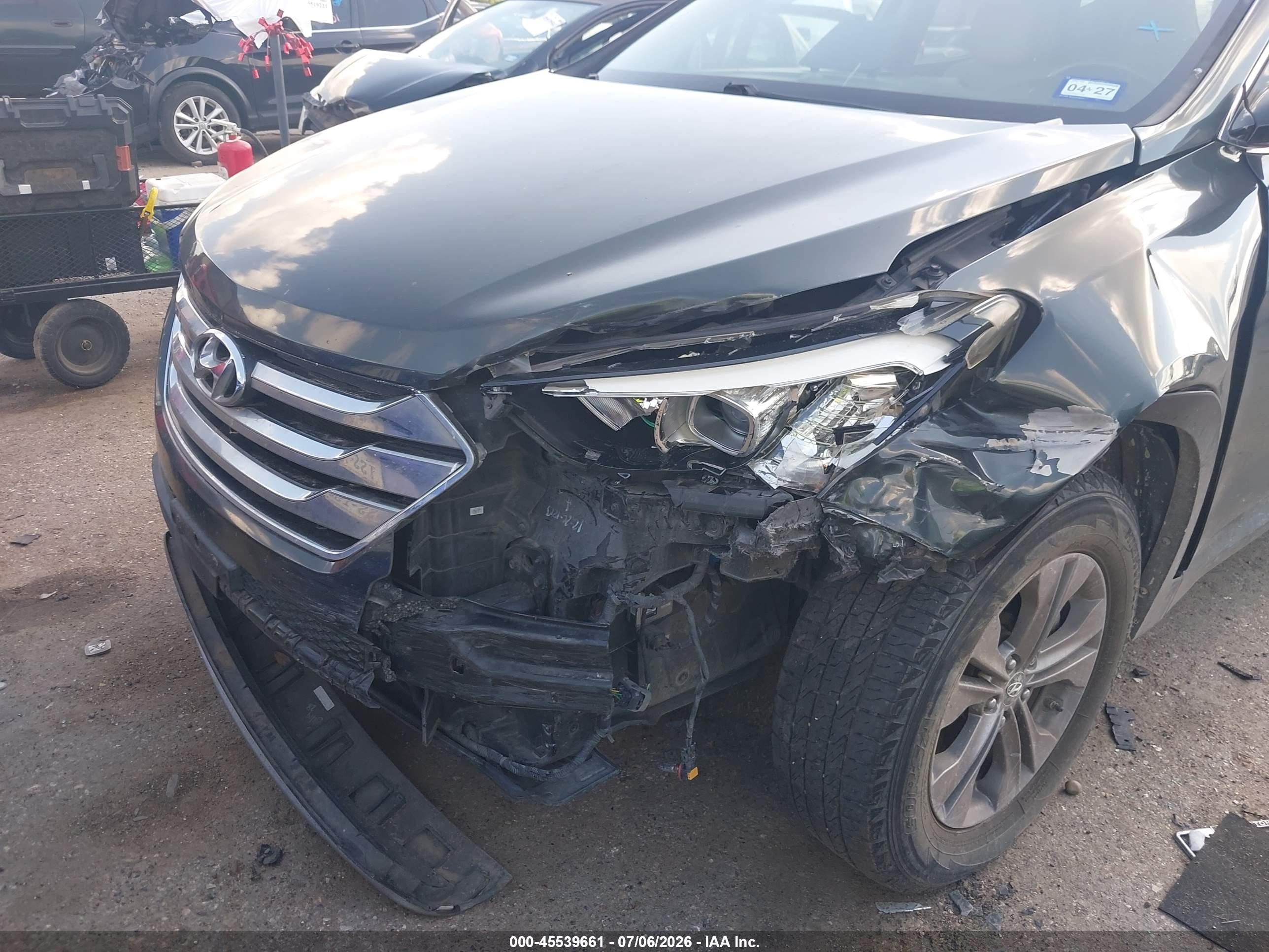 2013 Hyundai Santa Fe Sport Серый vin: 5XYZU3LB2DG052515