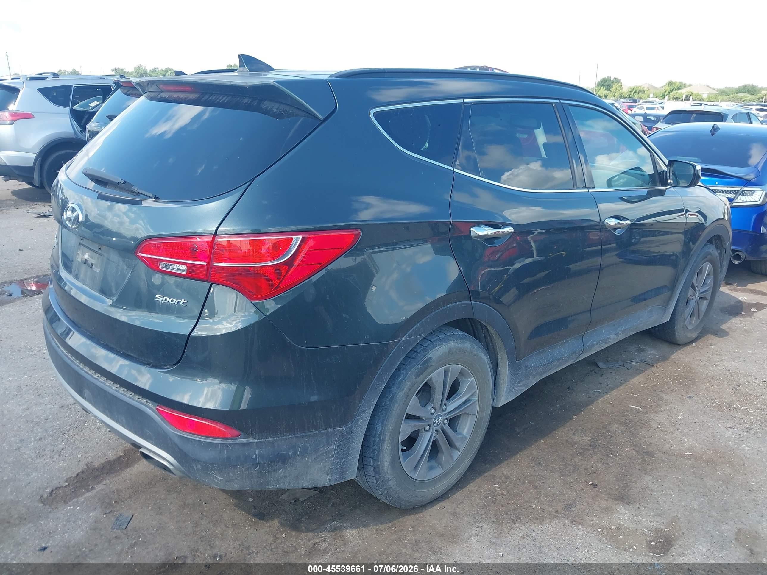 2013 Hyundai Santa Fe Sport Серый vin: 5XYZU3LB2DG052515