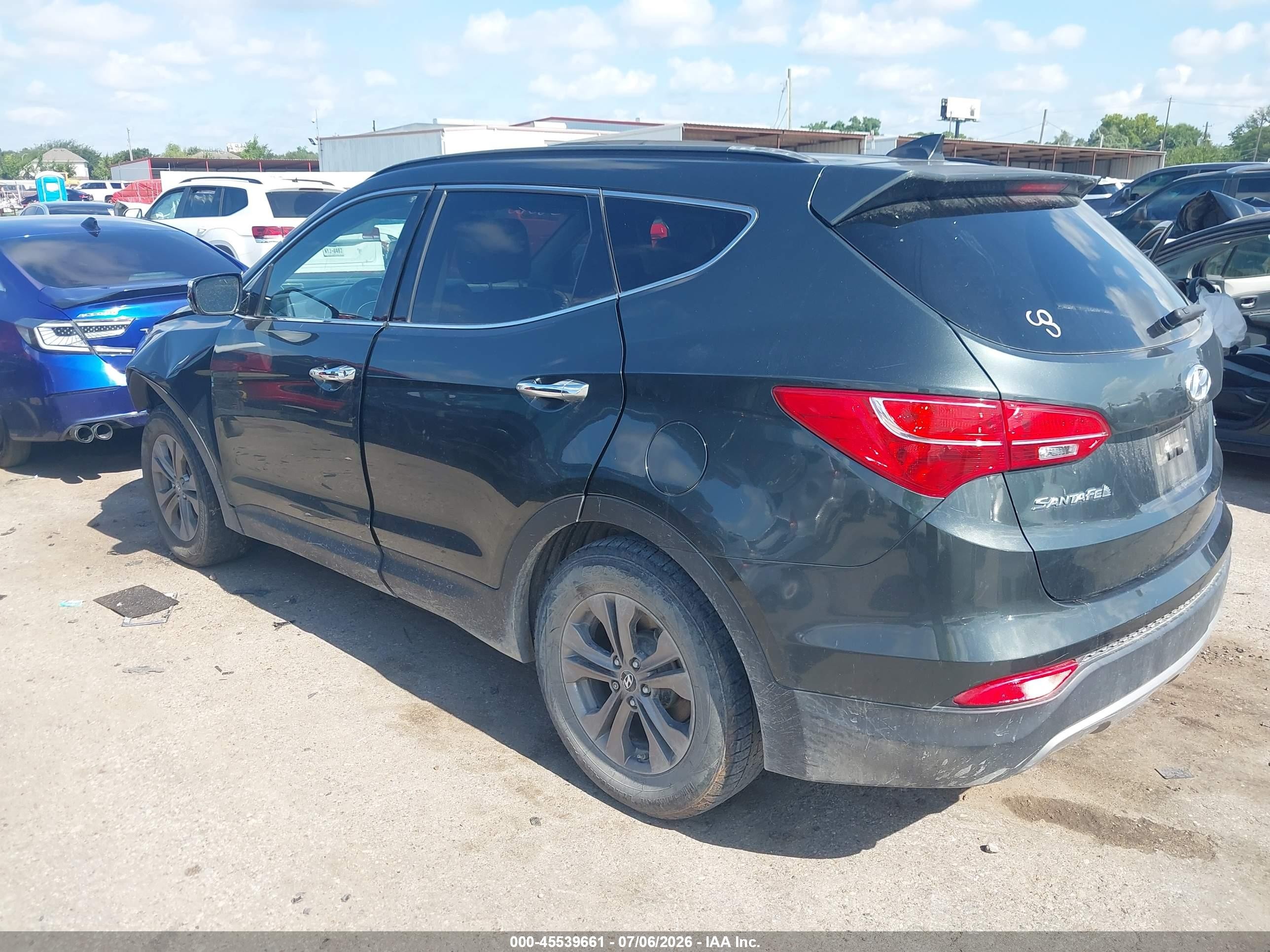 2013 Hyundai Santa Fe Sport Серый vin: 5XYZU3LB2DG052515