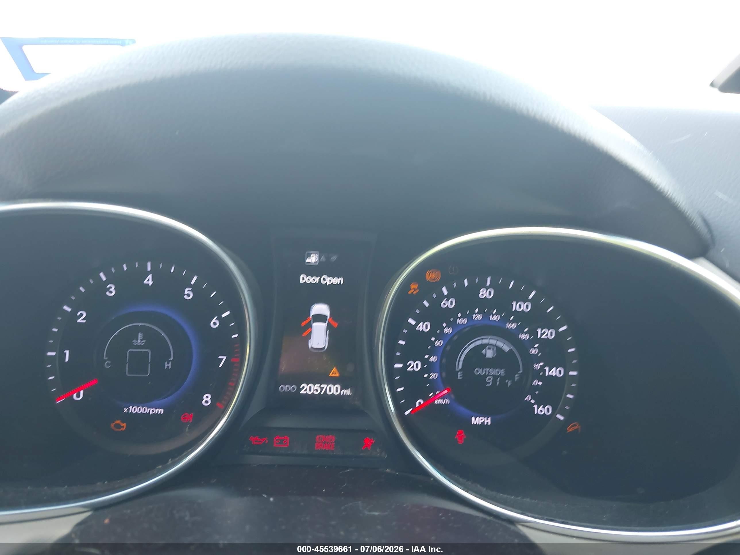 2013 Hyundai Santa Fe Sport Серый vin: 5XYZU3LB2DG052515