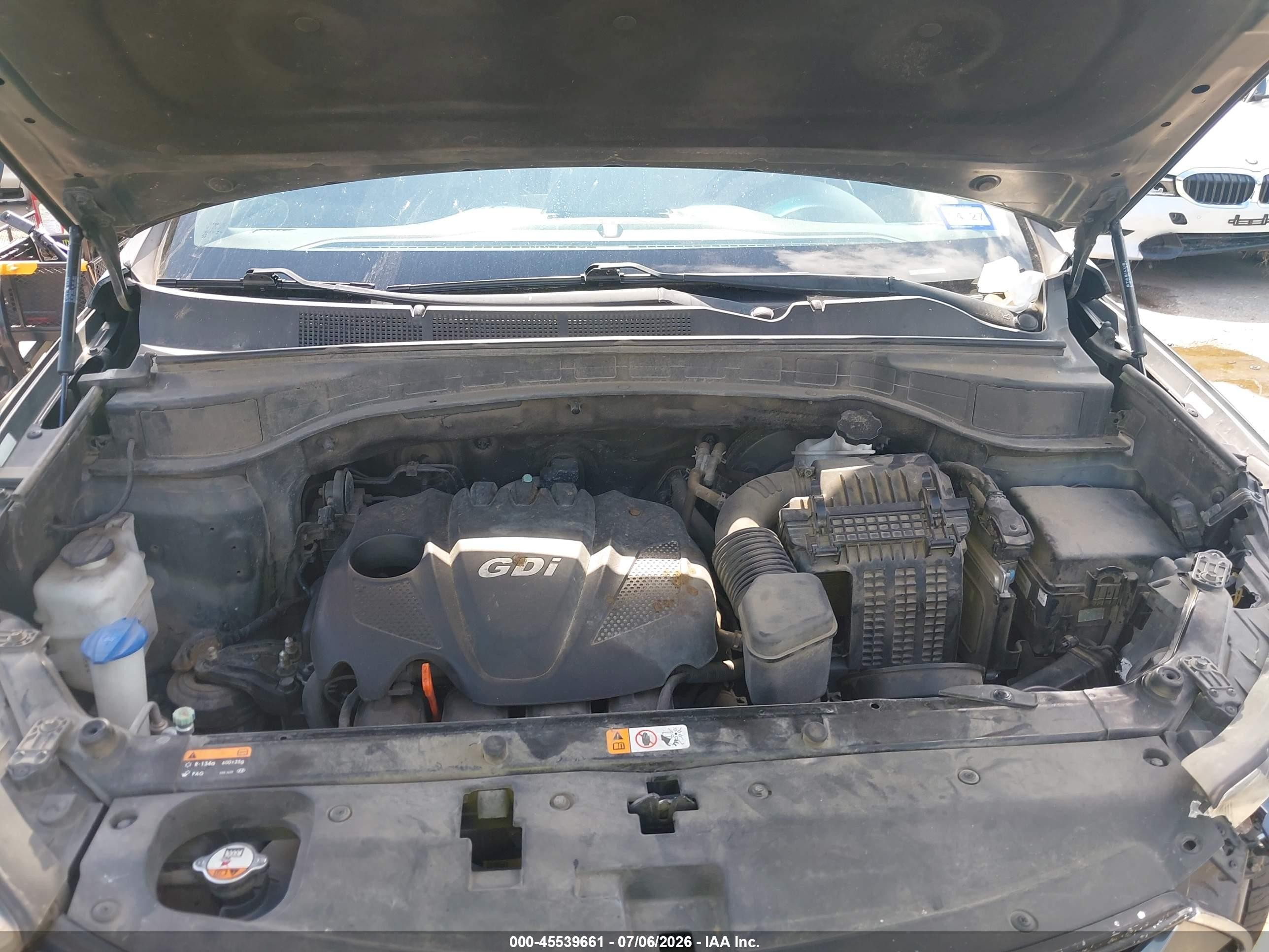 2013 Hyundai Santa Fe Sport Серый vin: 5XYZU3LB2DG052515