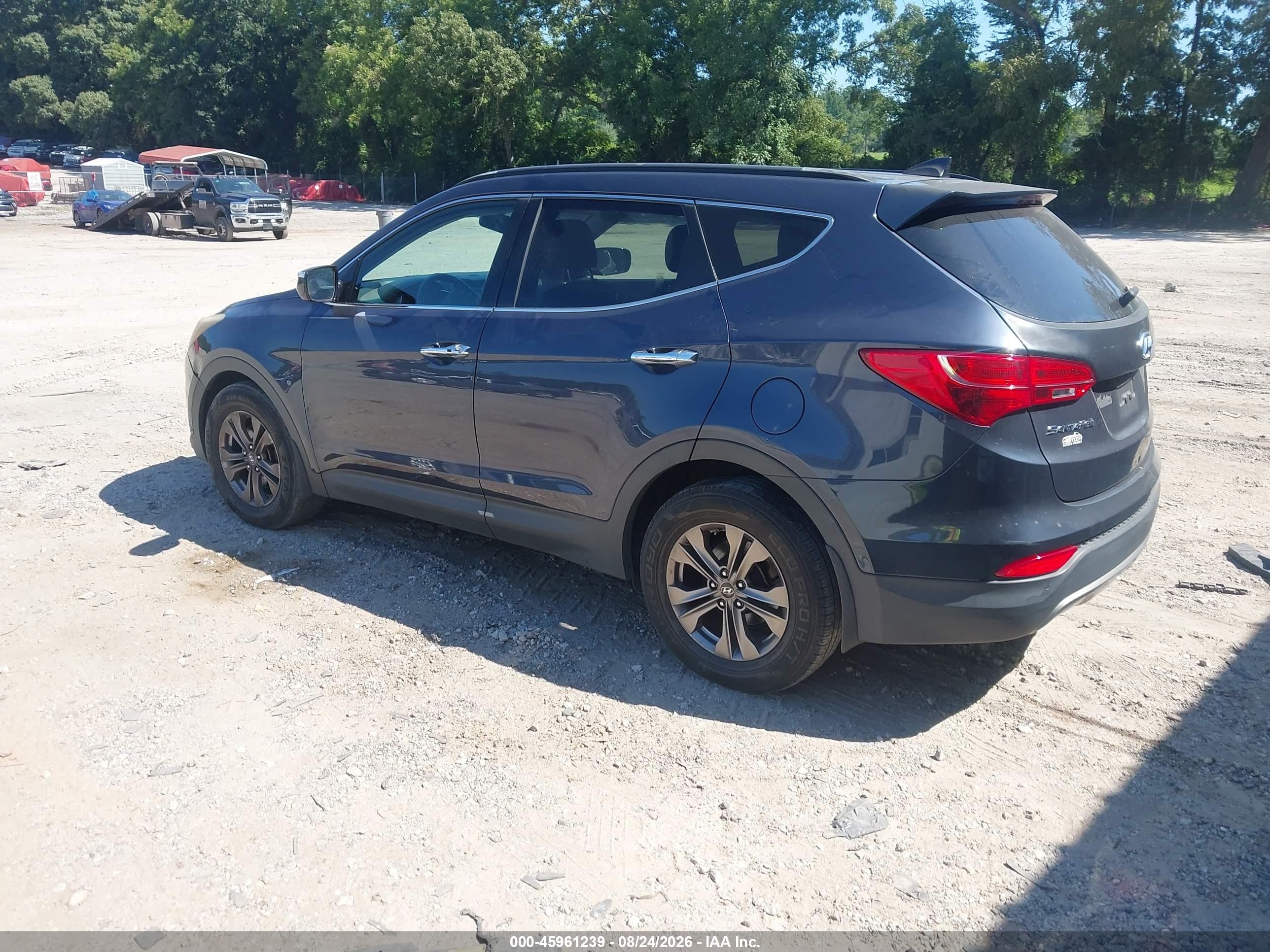 2013 Hyundai Santa Fe Sport Blue vin: 5XYZU3LB2DG061473