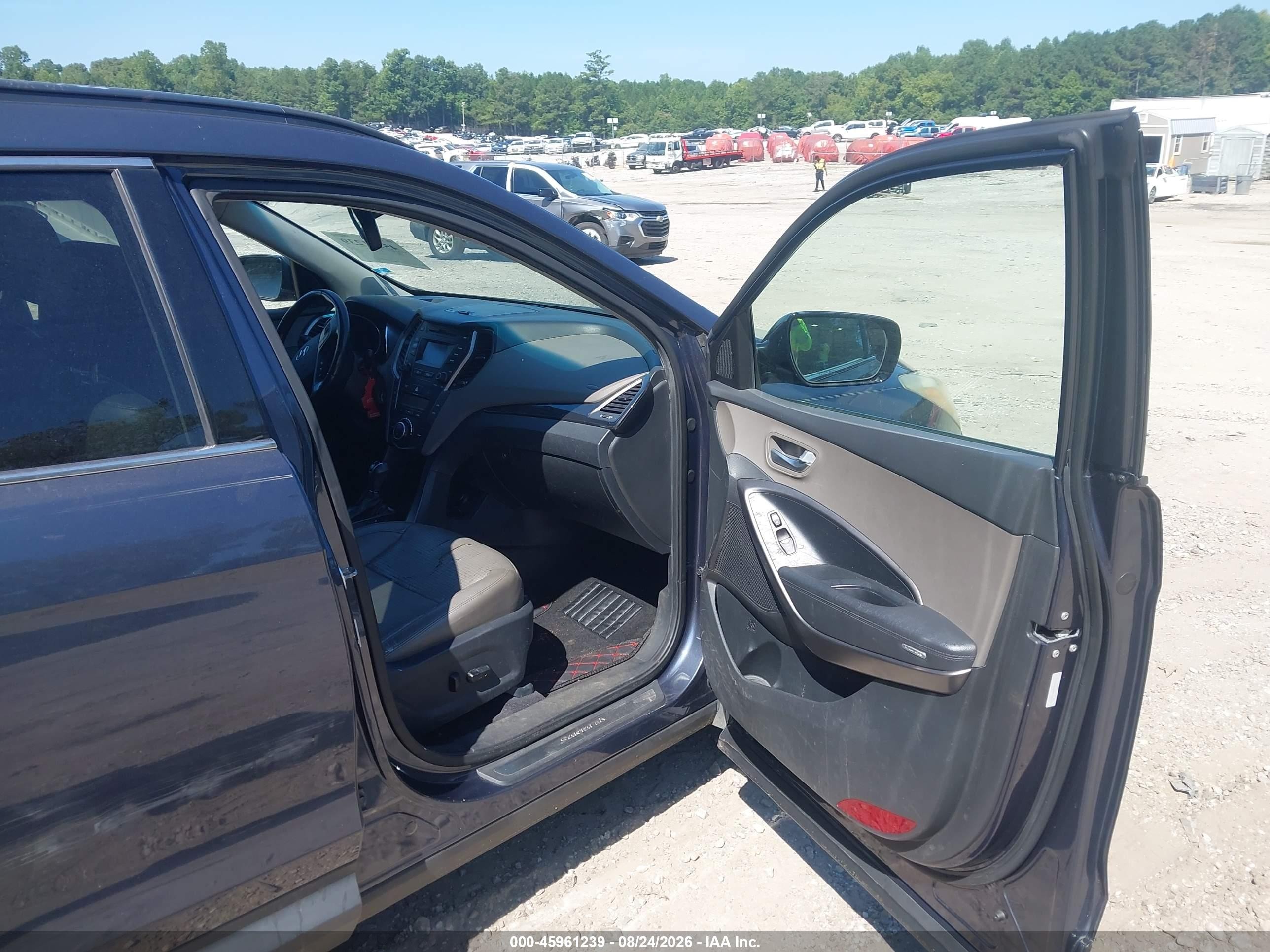 2013 Hyundai Santa Fe Sport Blue vin: 5XYZU3LB2DG061473