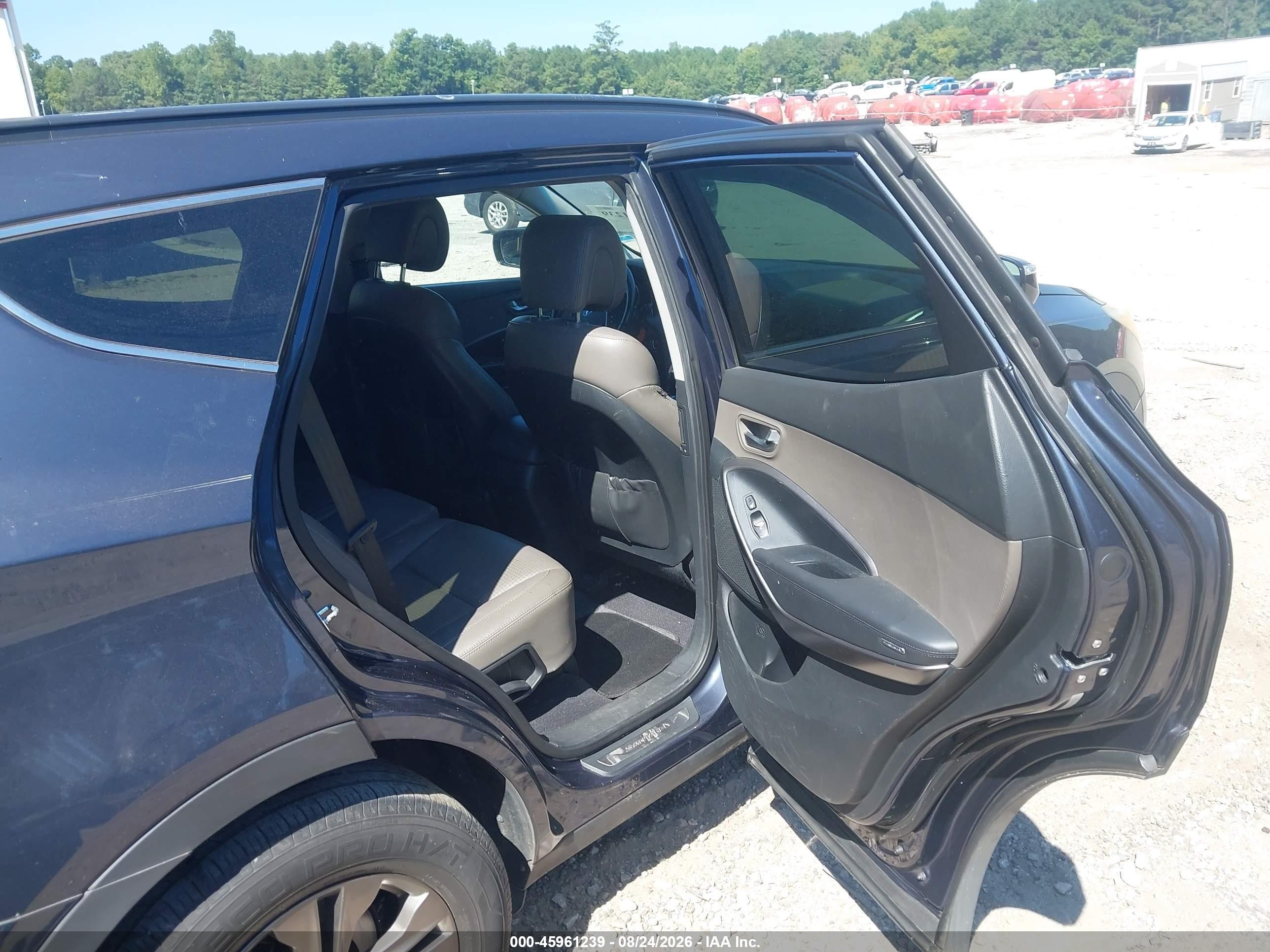 2013 Hyundai Santa Fe Sport Blue vin: 5XYZU3LB2DG061473