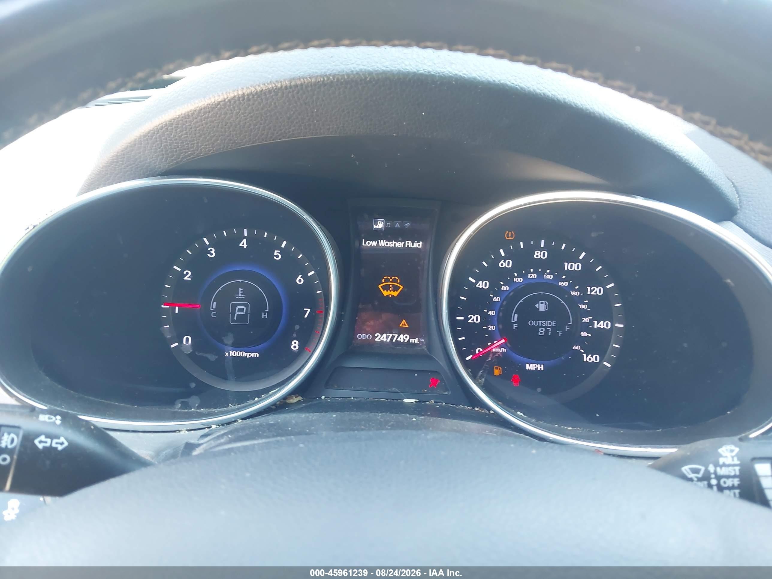 2013 Hyundai Santa Fe Sport Blue vin: 5XYZU3LB2DG061473