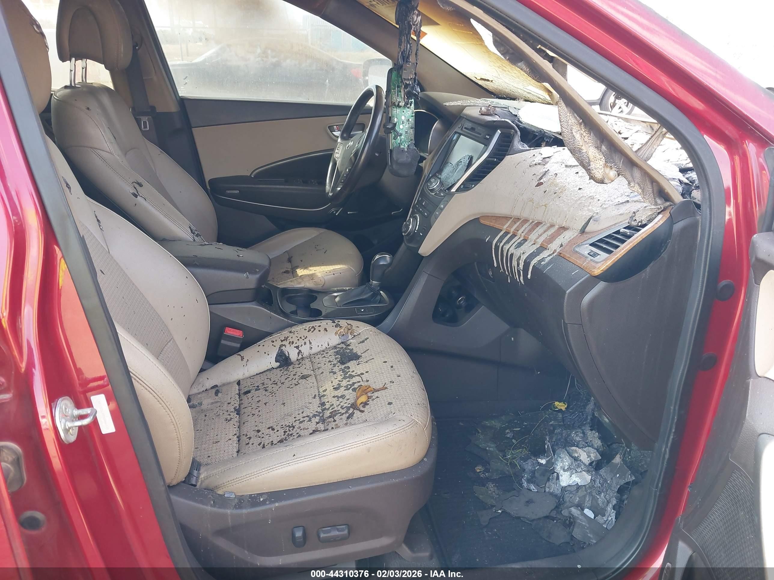 2013 Hyundai Santa Fe Sport Maroon vin: 5XYZU3LB2DG062123