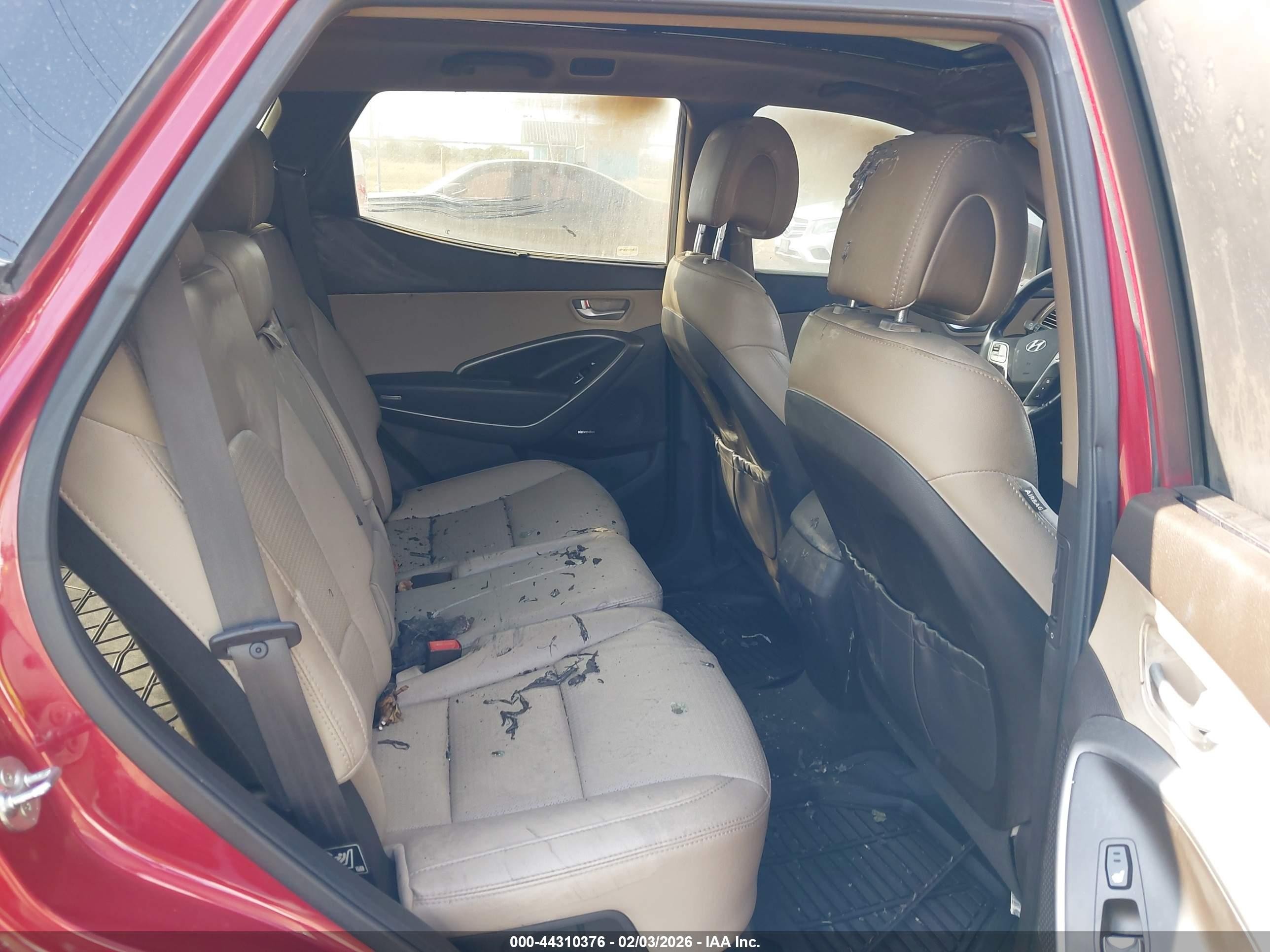 2013 Hyundai Santa Fe Sport Maroon vin: 5XYZU3LB2DG062123