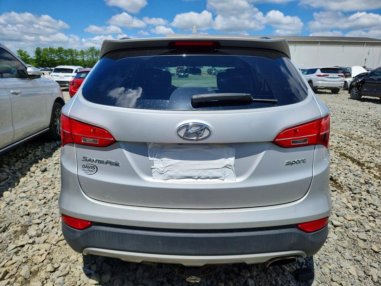 2014 Hyundai Santa Fe Sport 2.4l Silver vin: 5XYZU3LB2EG130728