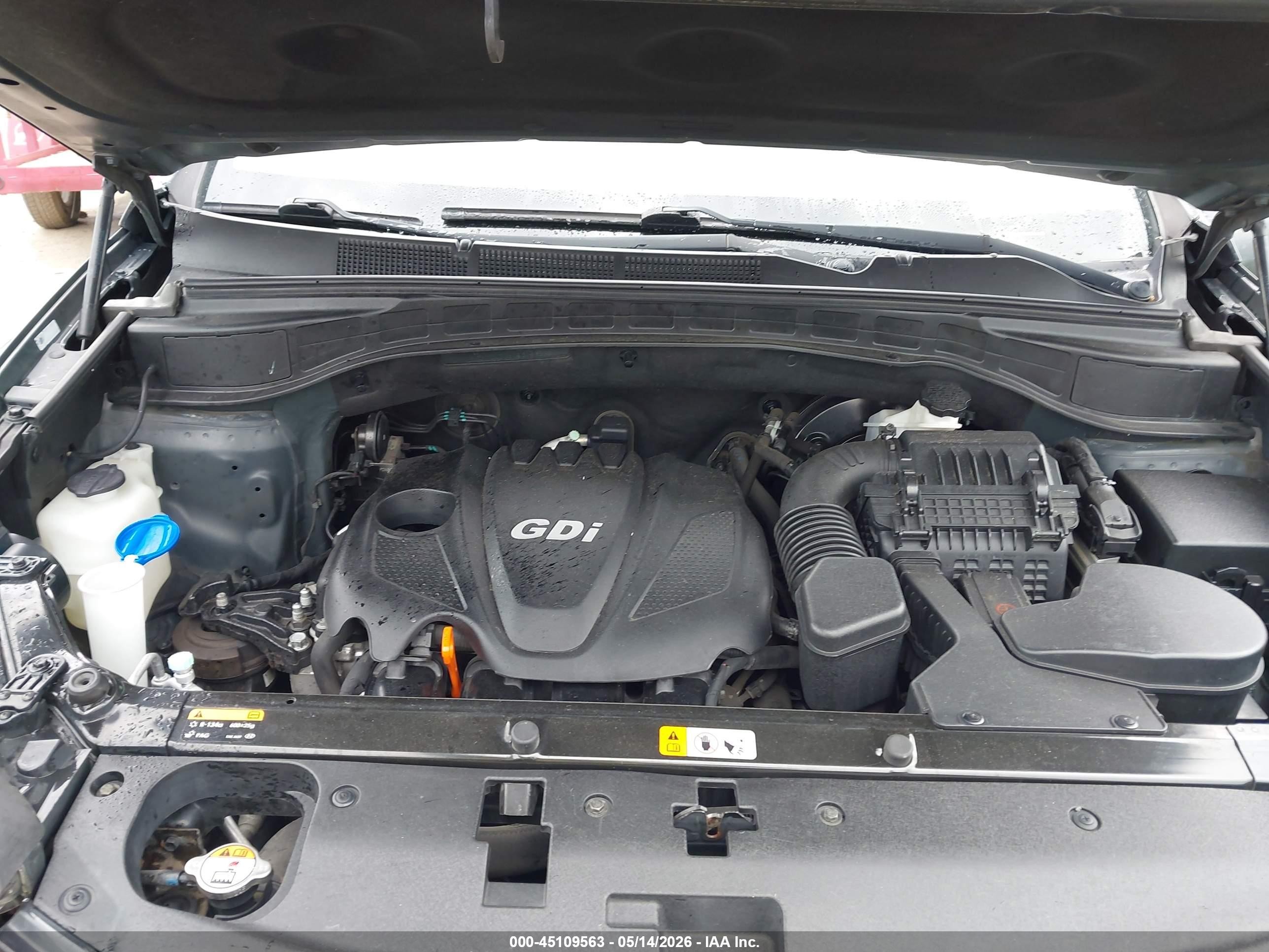 2014 Hyundai Santa Fe Sport 2.4l Gray vin: 5XYZU3LB2EG143933