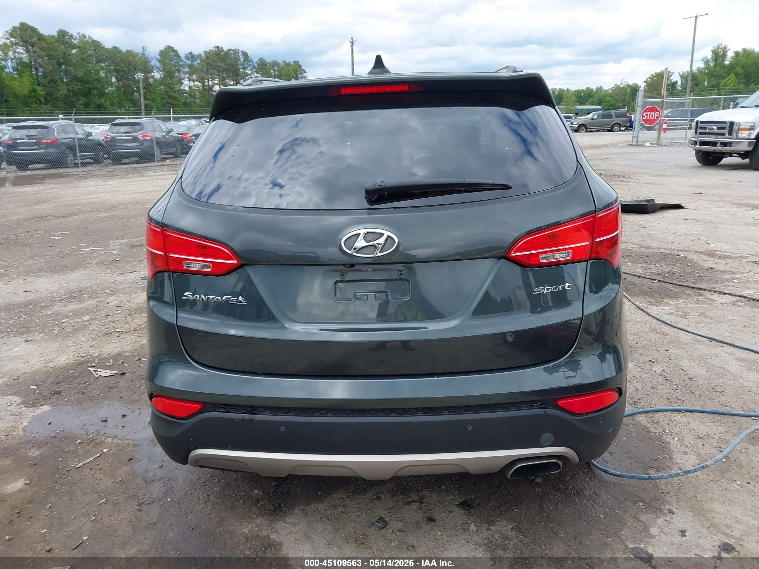 2014 Hyundai Santa Fe Sport 2.4l Gray vin: 5XYZU3LB2EG143933