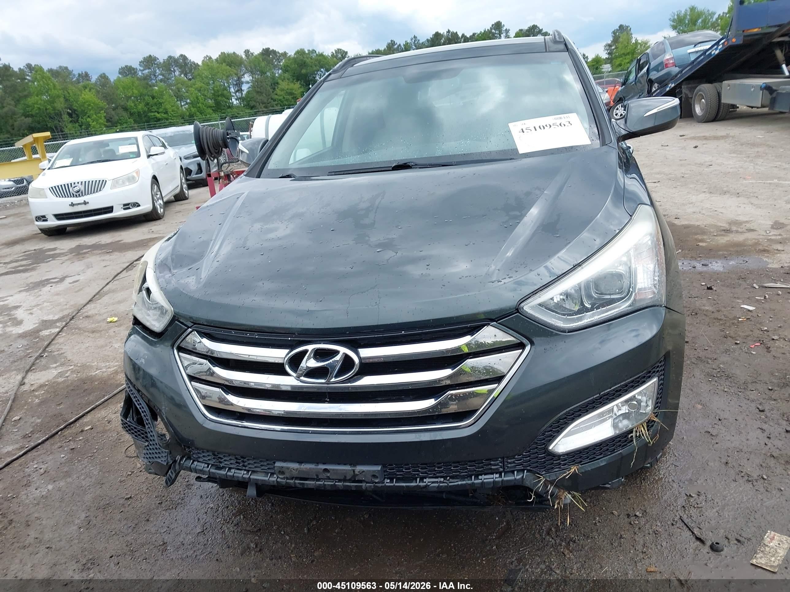 2014 Hyundai Santa Fe Sport 2.4l Gray vin: 5XYZU3LB2EG143933