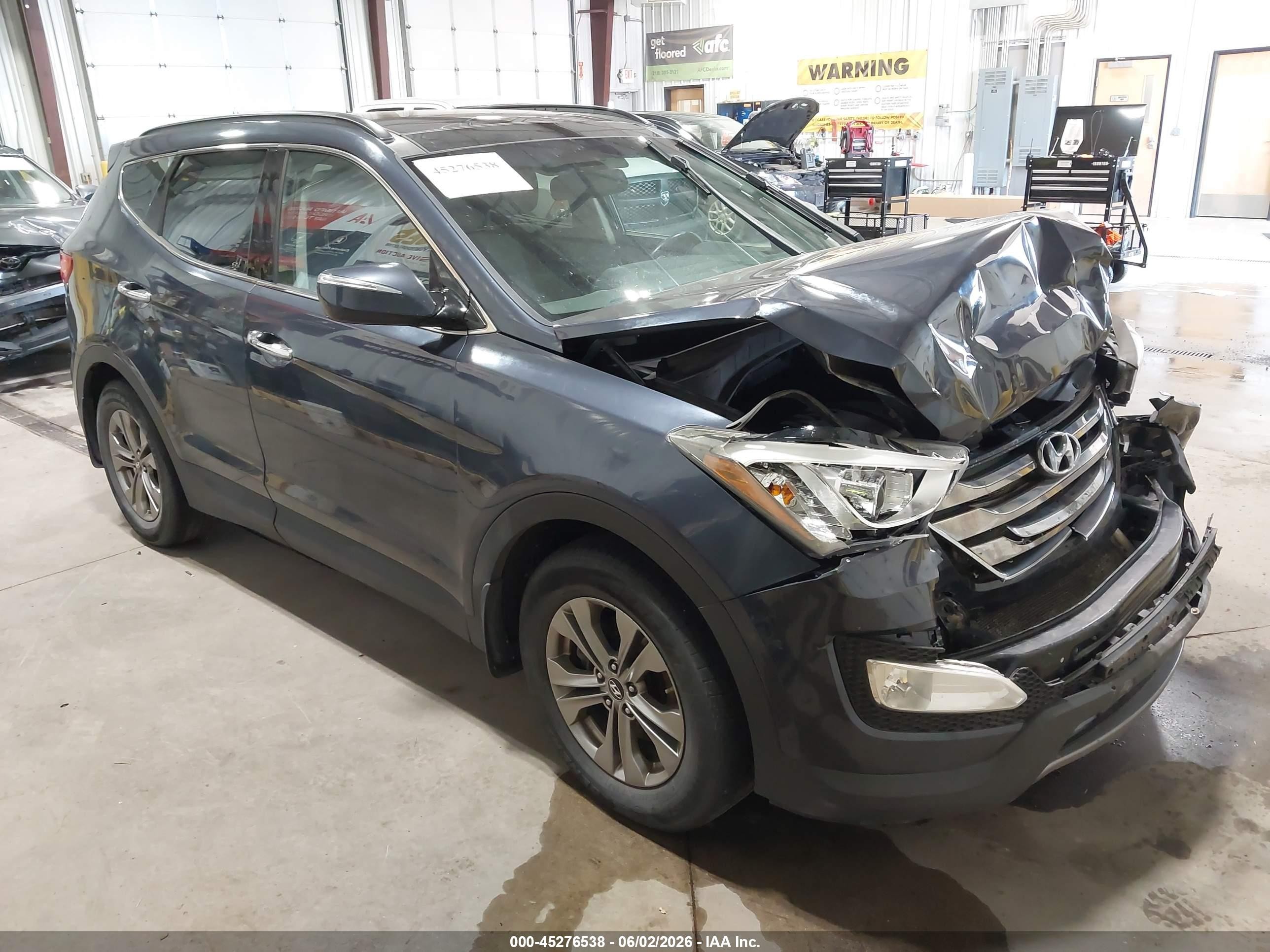 2014 Hyundai Santa Fe Sport 2.4l Серый vin: 5XYZU3LB2EG155239