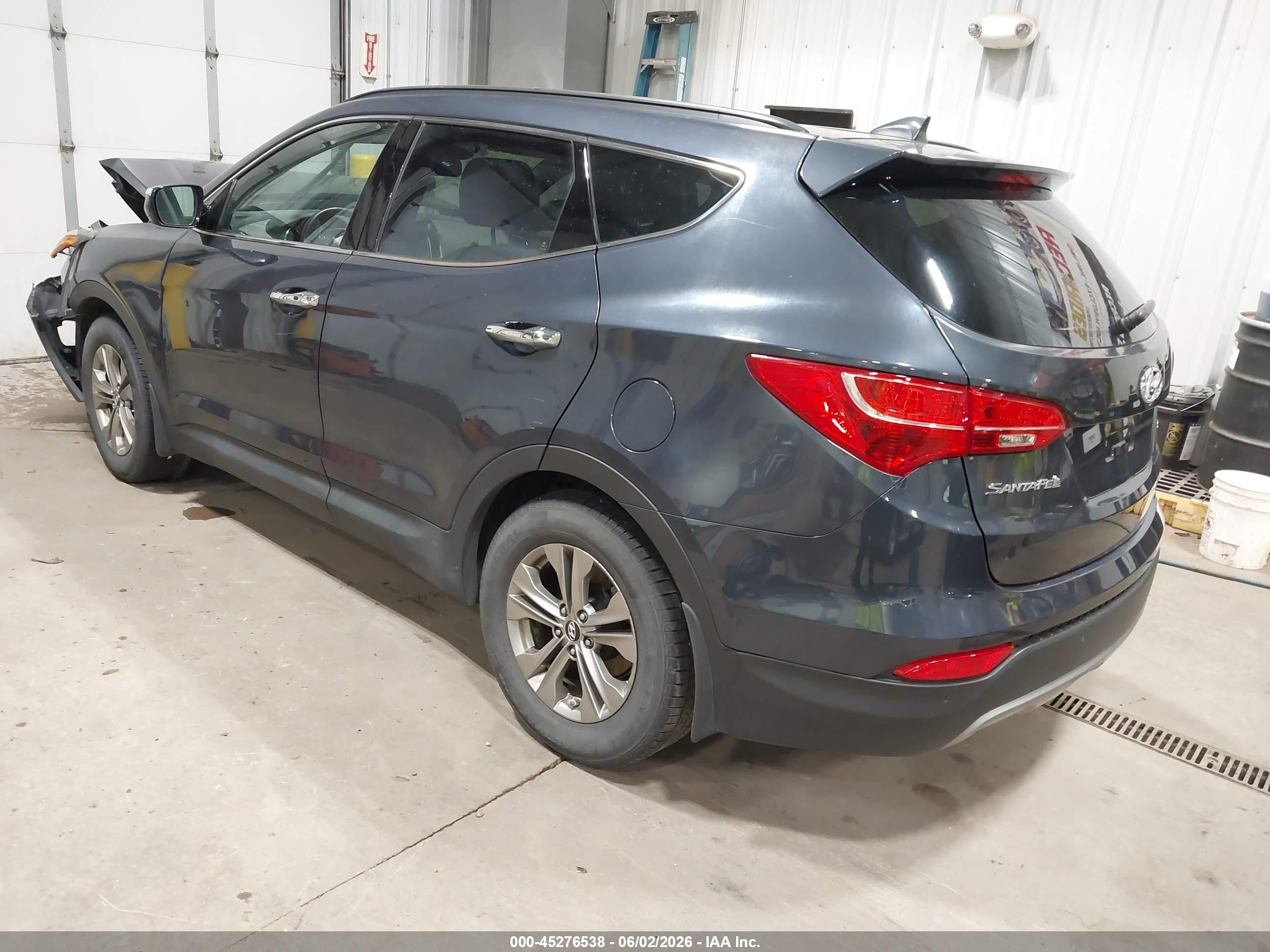 2014 Hyundai Santa Fe Sport 2.4l Gray vin: 5XYZU3LB2EG155239