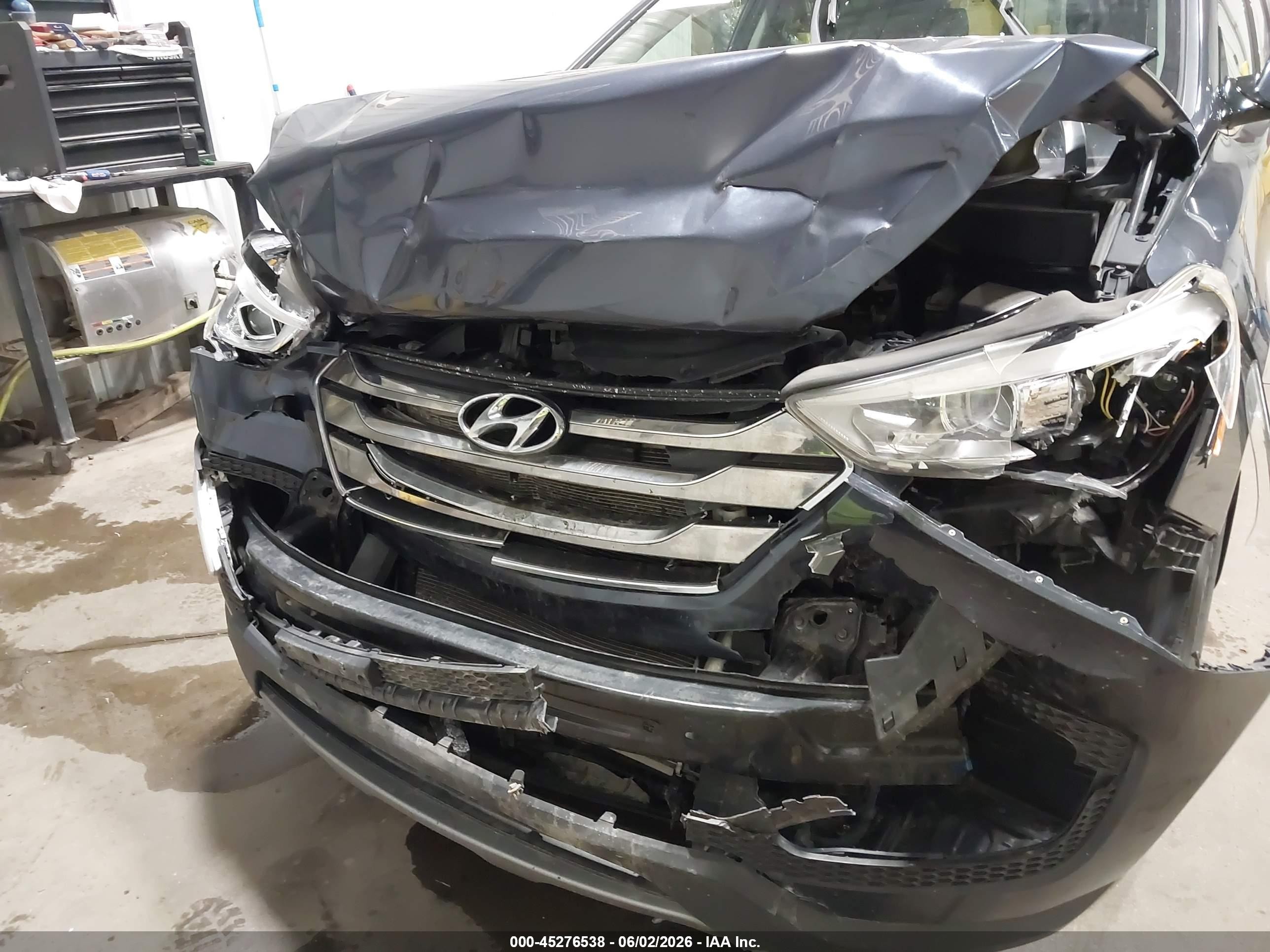 2014 Hyundai Santa Fe Sport 2.4l Gray vin: 5XYZU3LB2EG155239