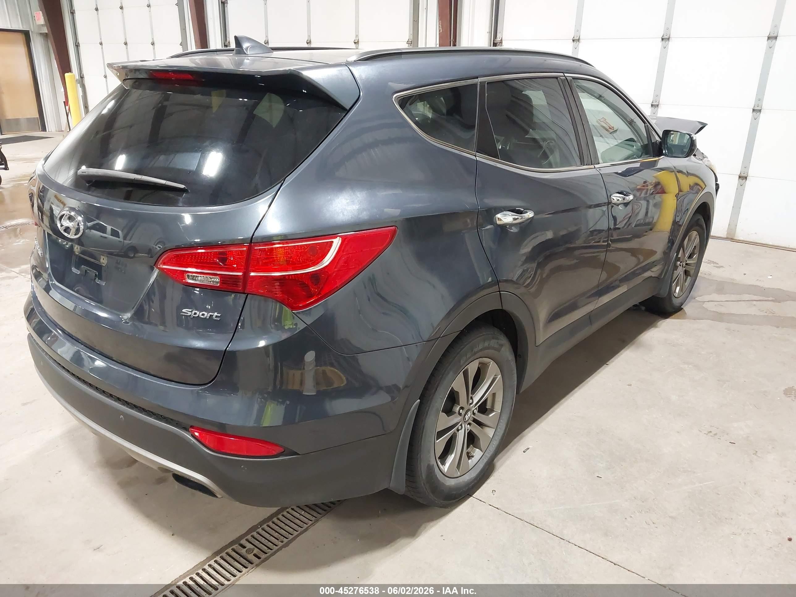 2014 Hyundai Santa Fe Sport 2.4l Gray vin: 5XYZU3LB2EG155239