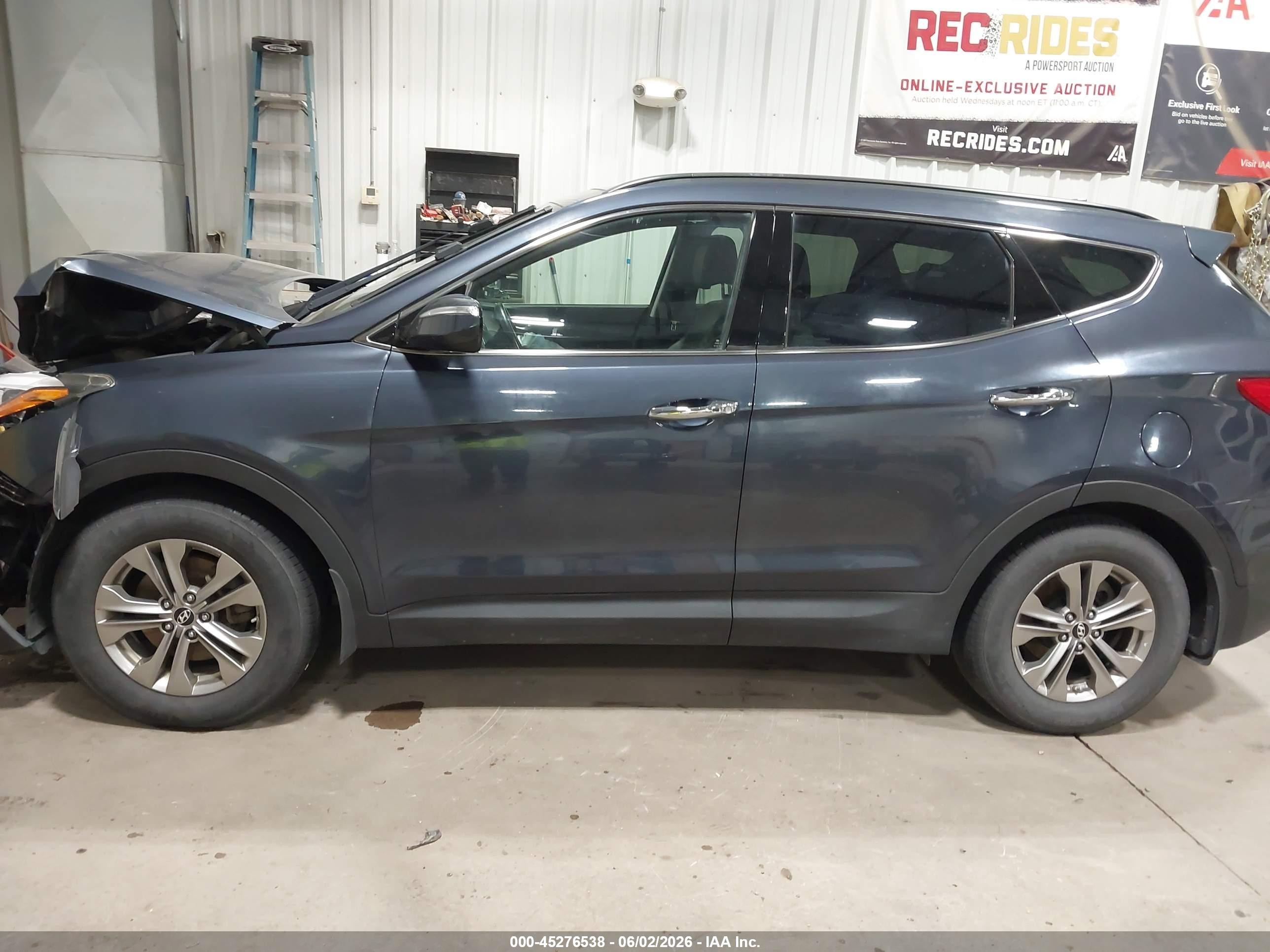 2014 Hyundai Santa Fe Sport 2.4l Gray vin: 5XYZU3LB2EG155239
