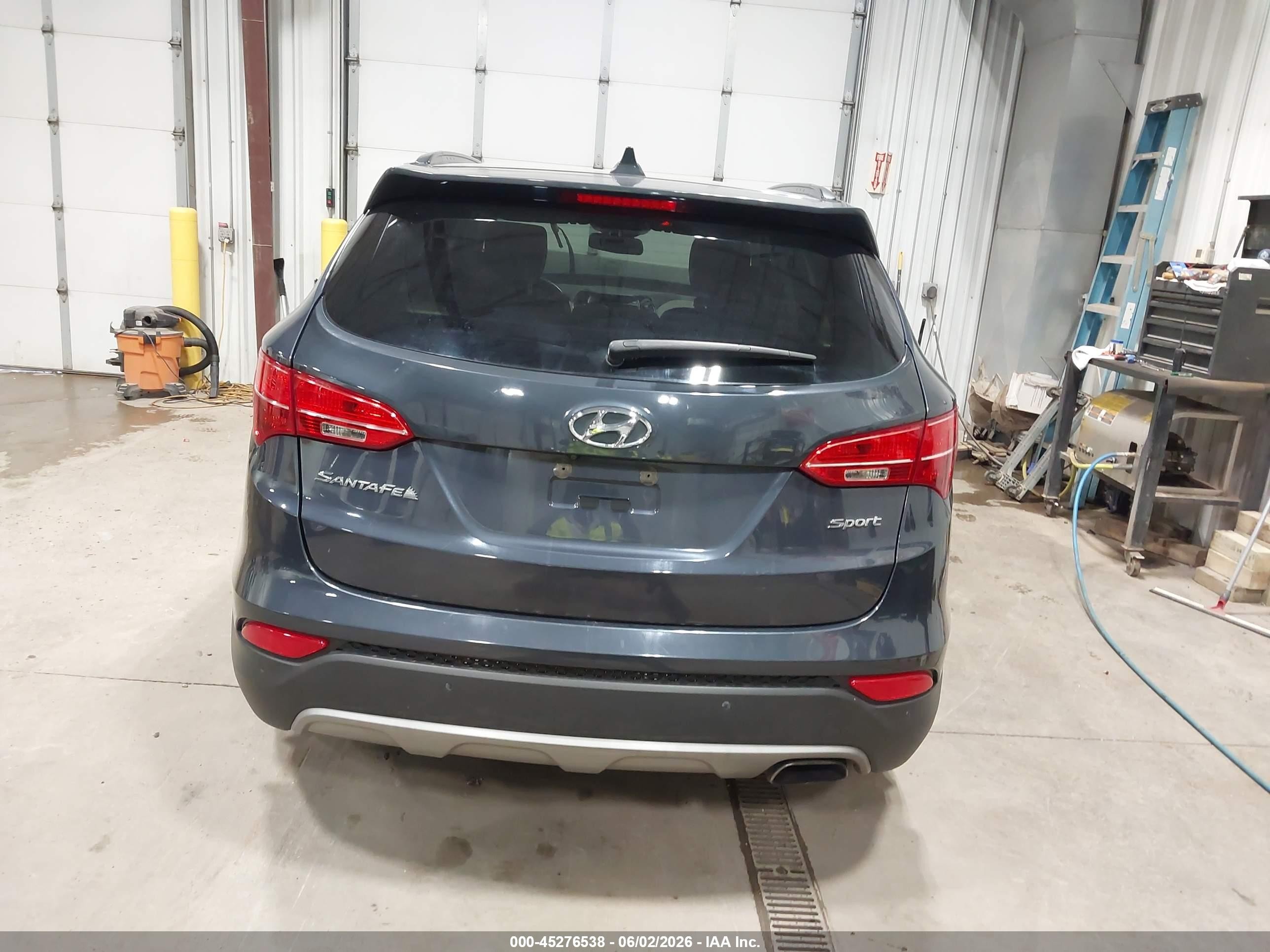 2014 Hyundai Santa Fe Sport 2.4l Gray vin: 5XYZU3LB2EG155239