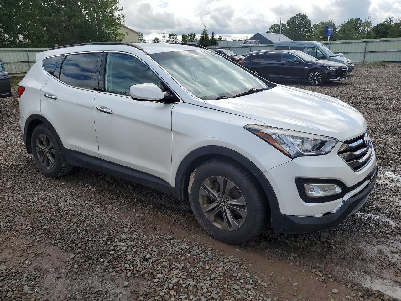 2014 Hyundai Santa Fe Sport 2.4l White vin: 5XYZU3LB2EG198530