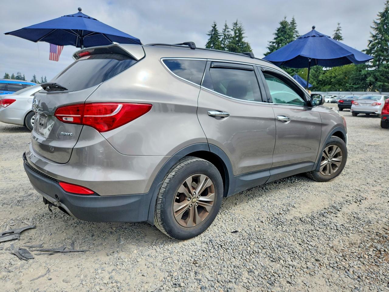 2014 Hyundai Santa Fe Sport 2.4l Gray vin: 5XYZU3LB2EG217352