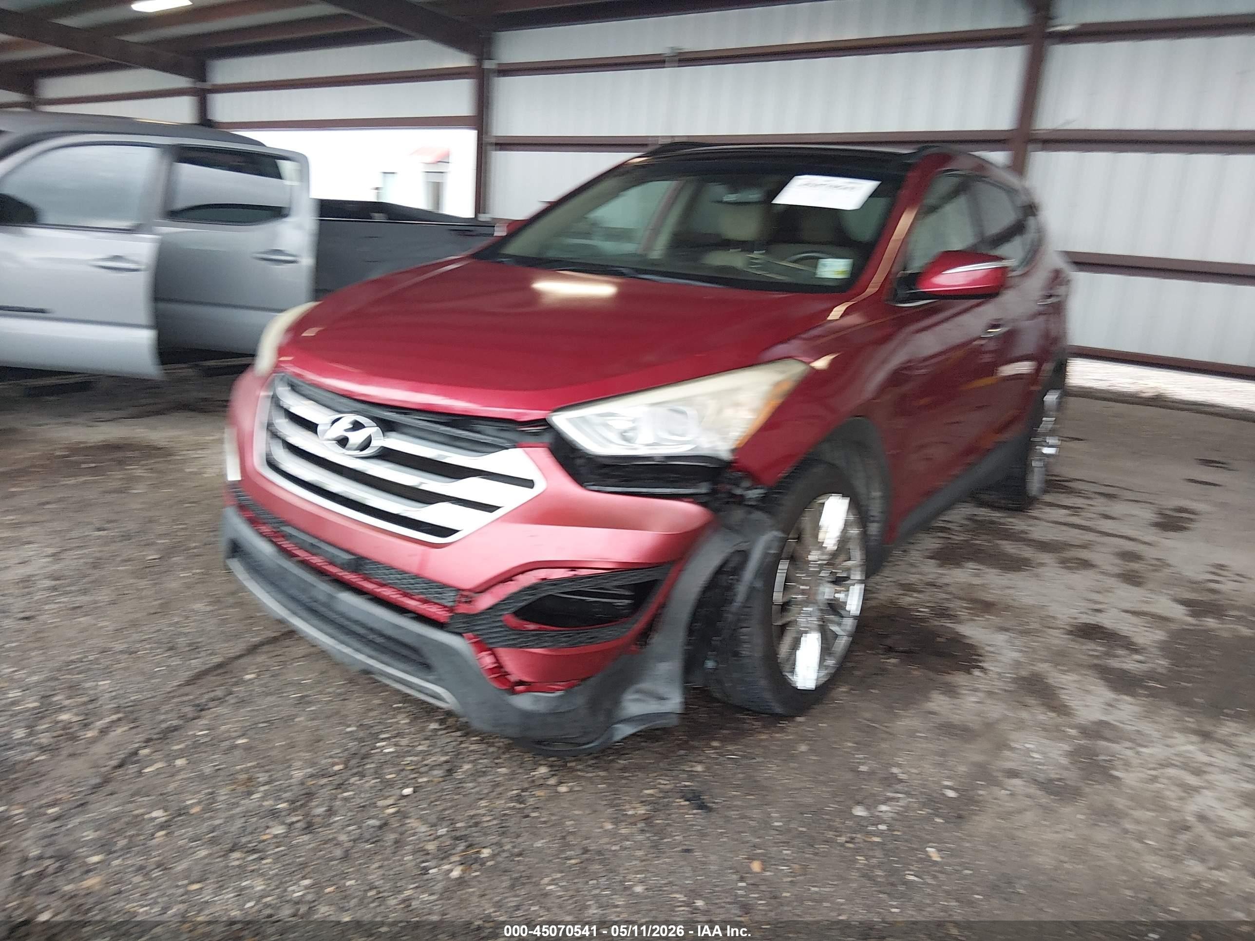 2015 Hyundai Santa Fe Sport 2.4l Red vin: 5XYZU3LB2FG259859