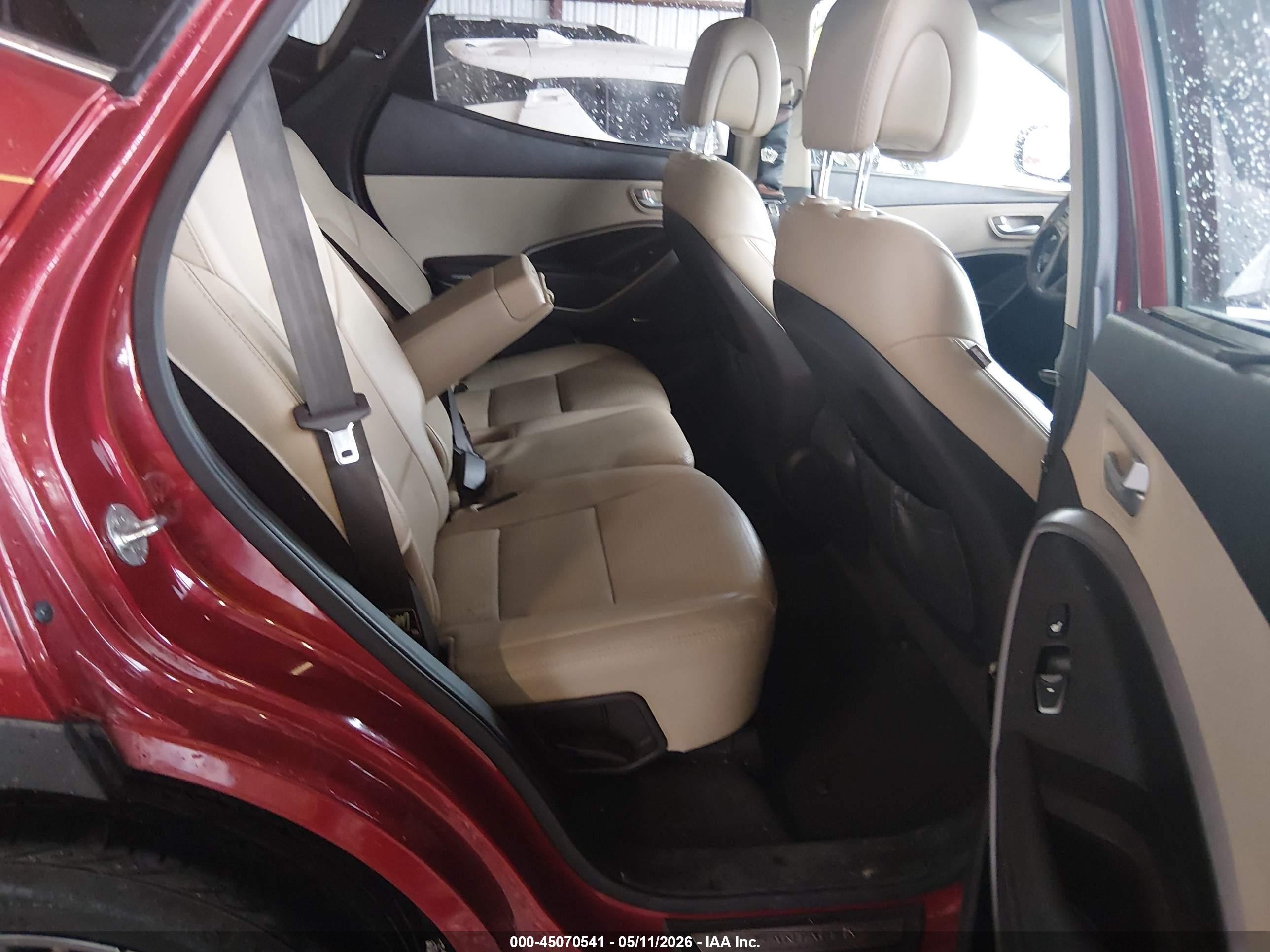 2015 Hyundai Santa Fe Sport 2.4l Red vin: 5XYZU3LB2FG259859