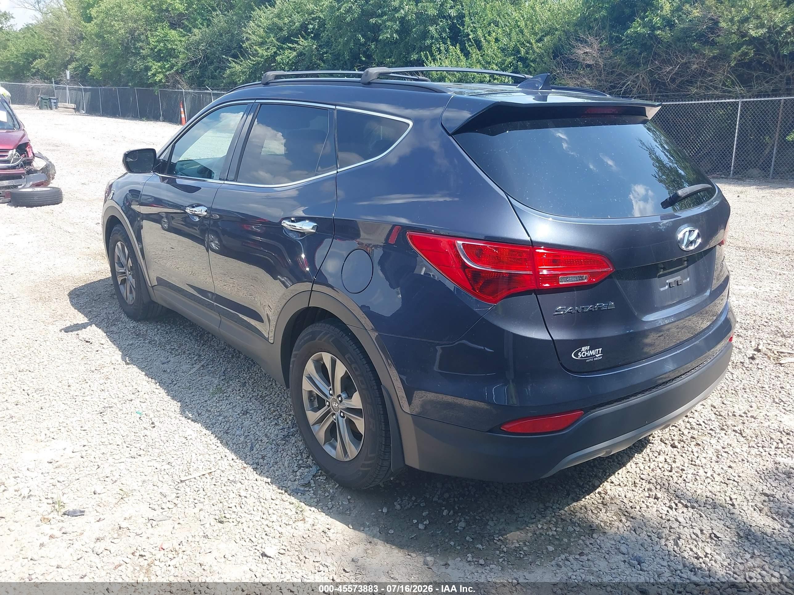 2015 Hyundai Santa Fe Sport 2.4l Blue vin: 5XYZU3LB2FG278184