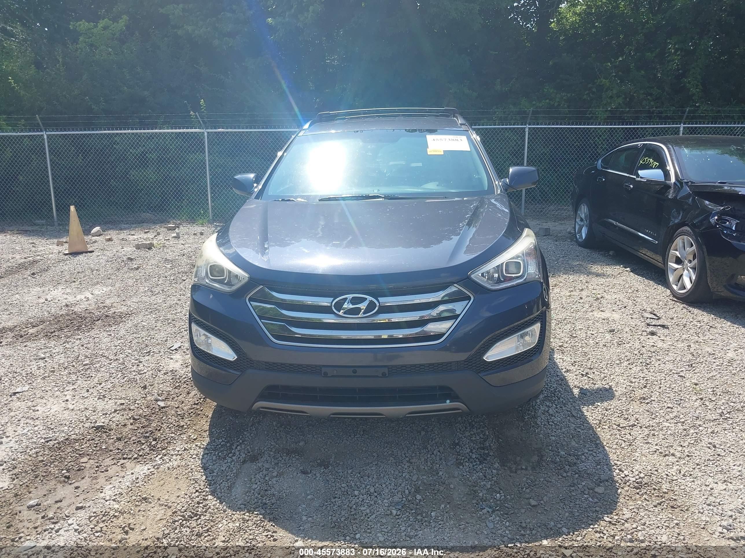 2015 Hyundai Santa Fe Sport 2.4l Blue vin: 5XYZU3LB2FG278184