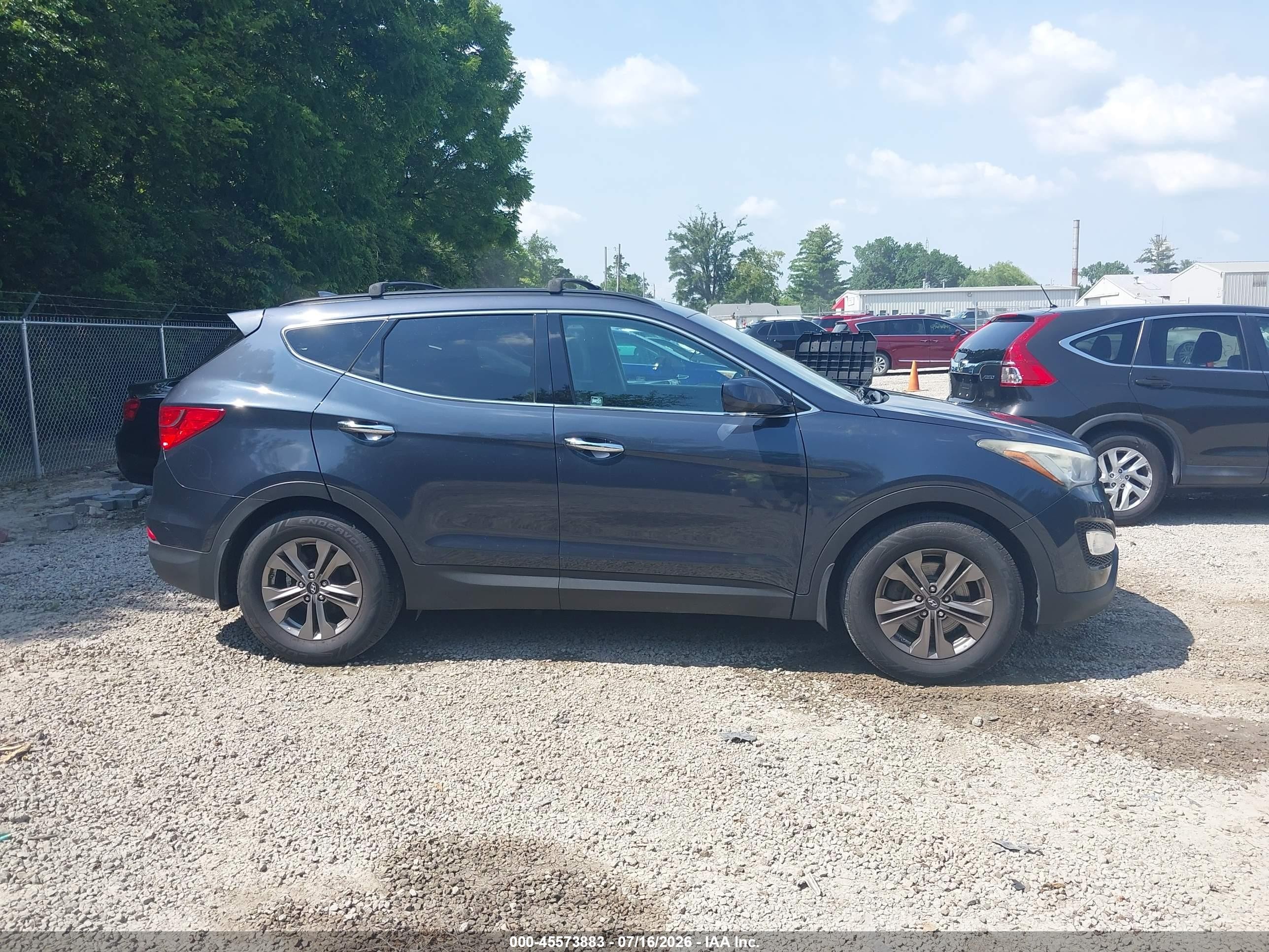 2015 Hyundai Santa Fe Sport 2.4l Blue vin: 5XYZU3LB2FG278184