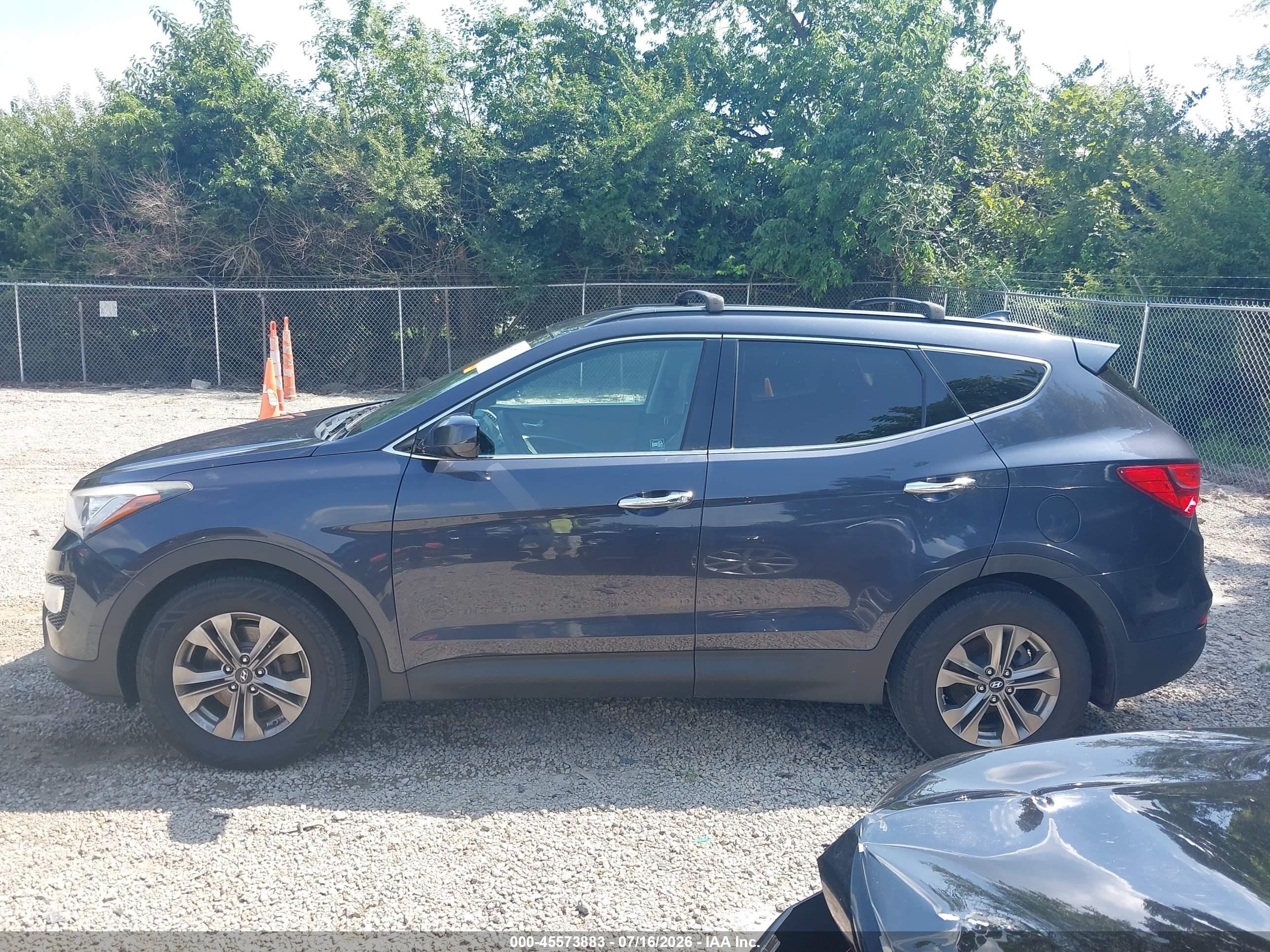2015 Hyundai Santa Fe Sport 2.4l Blue vin: 5XYZU3LB2FG278184