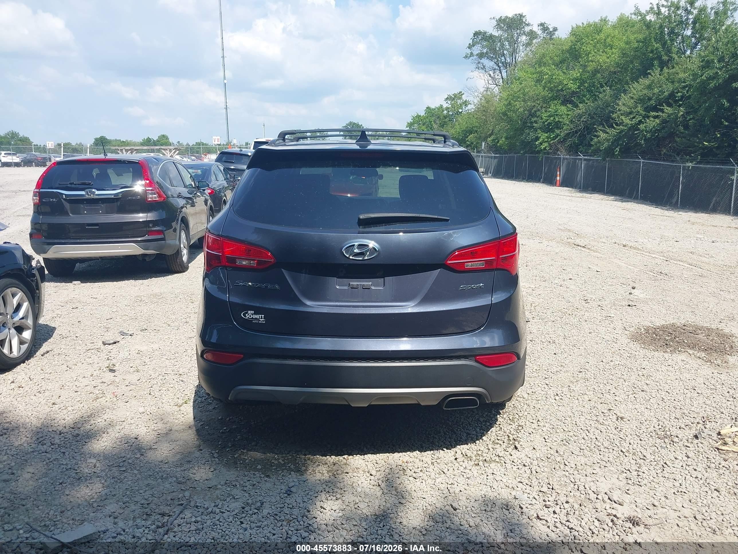 2015 Hyundai Santa Fe Sport 2.4l Blue vin: 5XYZU3LB2FG278184